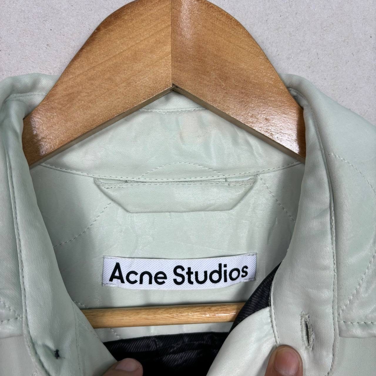 Acne Studios Acne Studios X Robbie Barrat FW20 Quilted Jacket Mint Green Size US L / EU 52-54 / 3 - 11 Thumbnail
