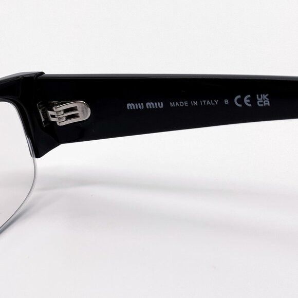 Miu Miu NEW MIU MIU EYEGLASSES MUB07S 16K08N BLACK WOMEN MU B07S SMU Size ONE SIZE - 10 Thumbnail