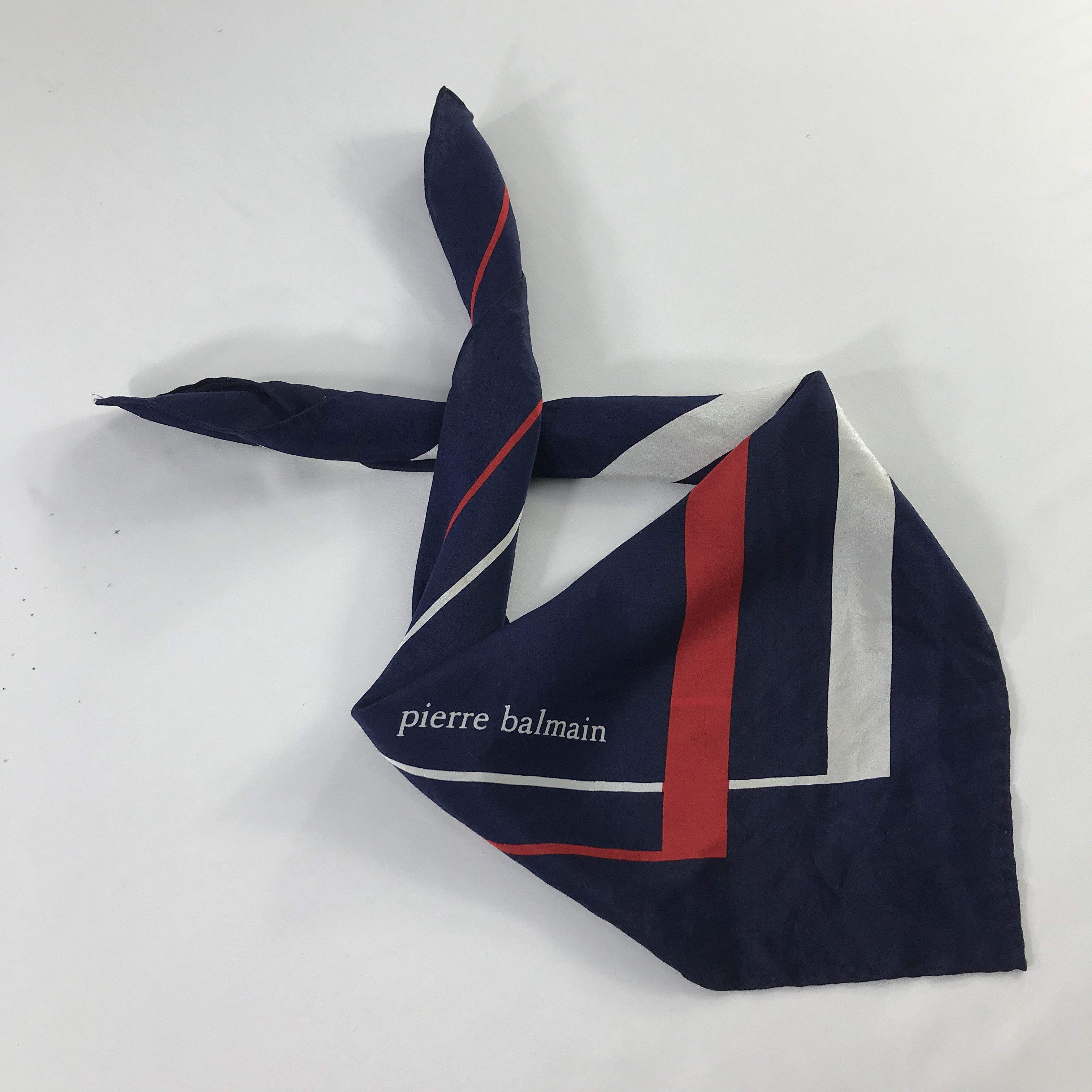 Pierre Balmain × Vintage Pierre Balmain Bandana / Handkerchief / Neckerchief - S556 Size ONE SIZE - 4 Thumbnail