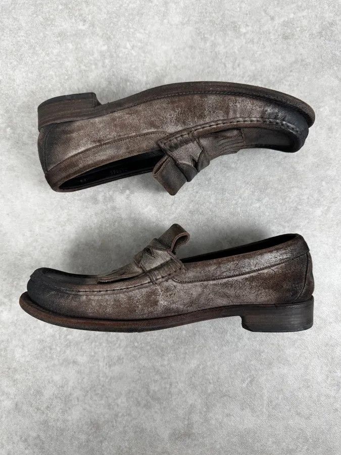 Dolce & Gabbana Dolce & Gabbana Grey Suede Fringes Loafer Size US 7.5 / EU 40-41 - 3 Thumbnail