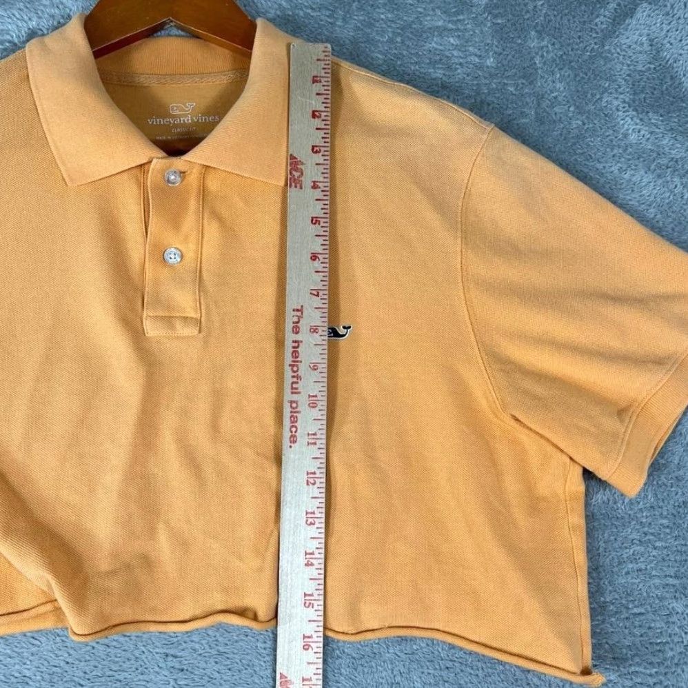 Vineyard Vines Vineyard Vines Polo Shirt Womens M Orange Short Sleeve Collared Cropped Preppy Y2K Academia Size M / US 6-8 / IT 42-44 - 6 Thumbnail