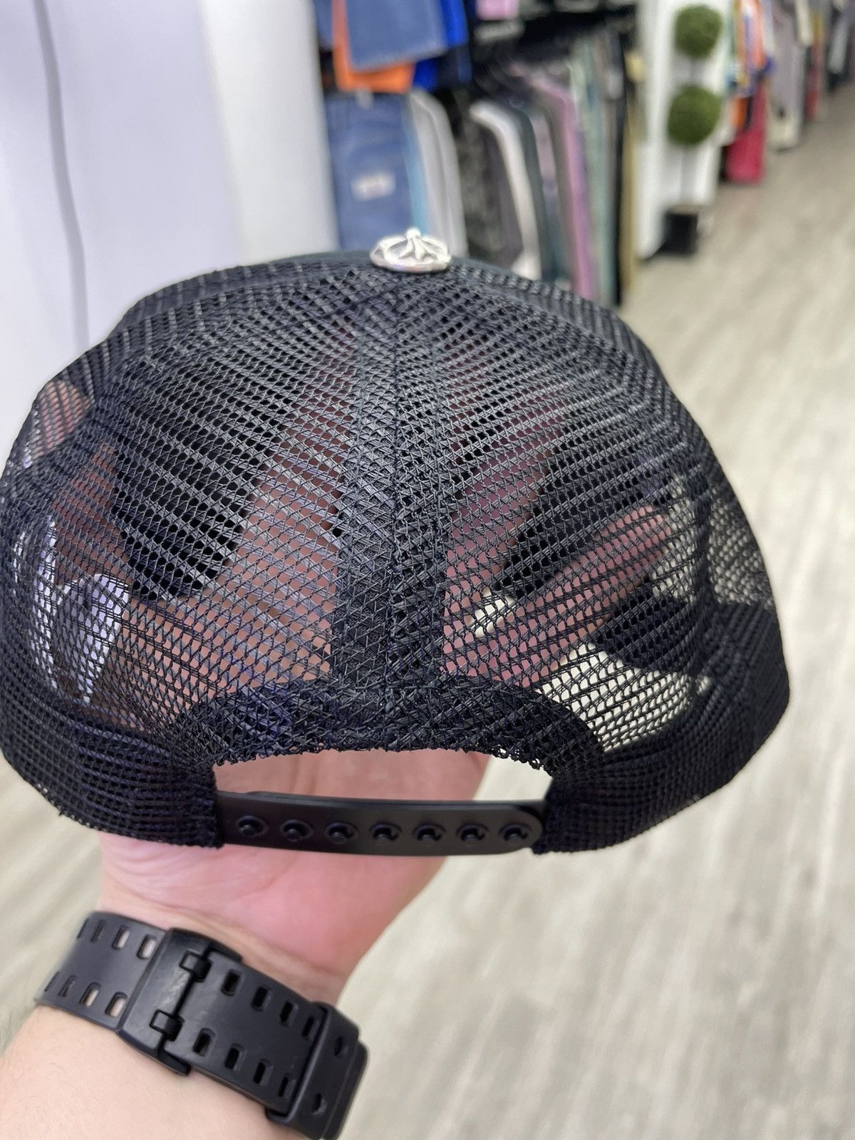 Chrome Hearts Chrome Heart trucker hat Fuck ( black) Size ONE SIZE - 2 Thumbnail