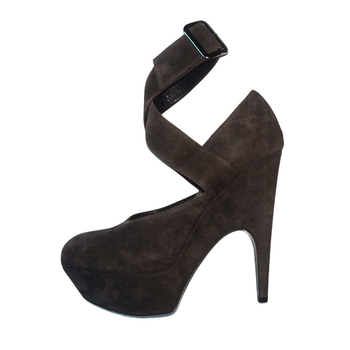 Yves Saint Laurent FW2009 Lady Gaga Imperiale suede platform wedge heels Size US 6 / IT 36 - 4 Thumbnail
