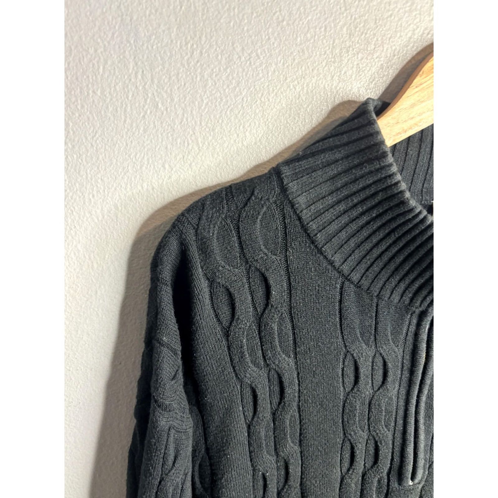 Lacoste Lacoste Sweater Mens 3XL Gray 1/4 Zip Mock Neck Cable Knit Pullover Logo Size US XXL / EU 58 / 5 - 2 Thumbnail