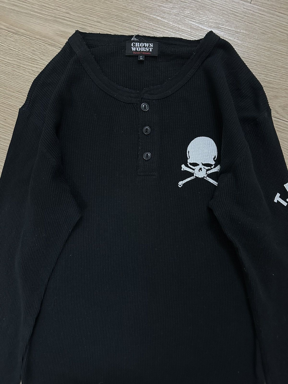 Japanese Brand × Seditionaries Rare Crows x WORST T.F.O.A Hiroshi Takahashi Waffle L/S Tee Size US XL / EU 56 / 4 - 3 Thumbnail