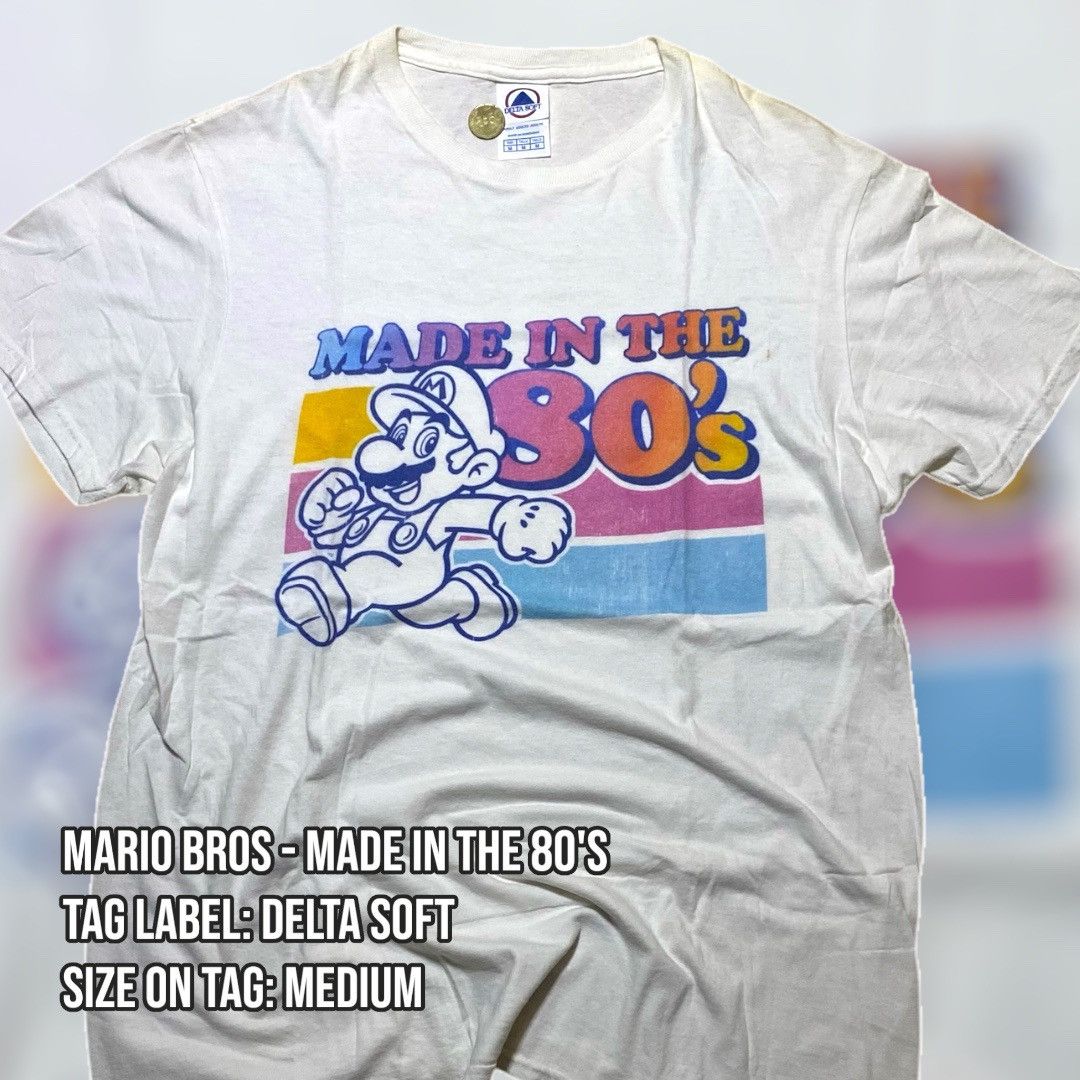 Delta × Vintage Mario - Made In The 80's Tee Size US M / EU 48-50 / 2 - 1 Thumbnail