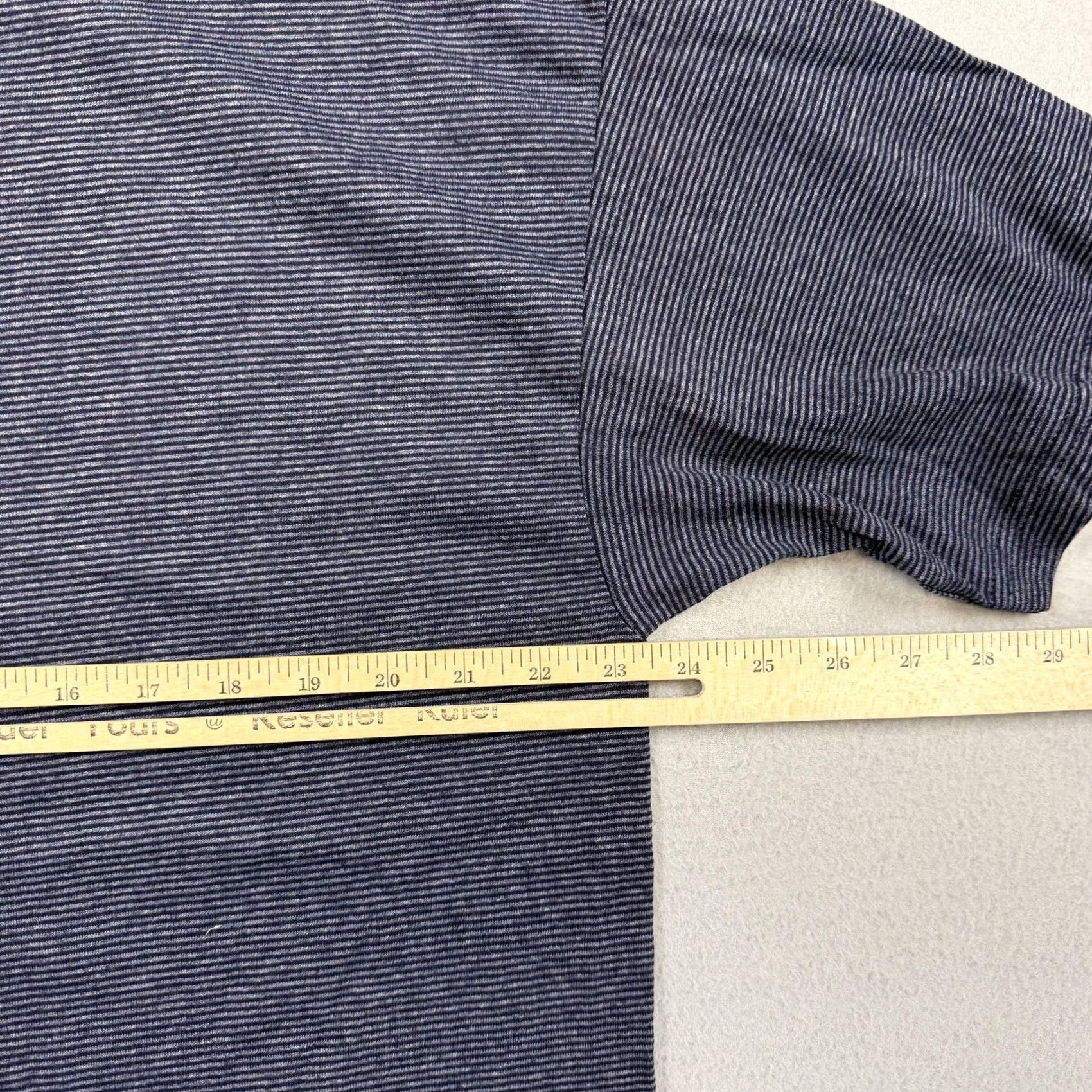 Vintage King Cotton Shirt Mens XL Blue Striped F-22 Raptor Aircraft Graphic Tee Military Size US XL / EU 56 / 4 - 5 Thumbnail