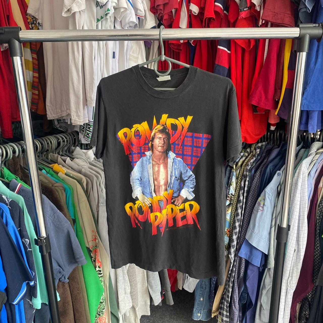 Vintage × WWE Vintage WWE Wrestling Rowdy Roddy Piper 1991 movie tee Size US S / EU 44-46 / 1 - 1 Thumbnail