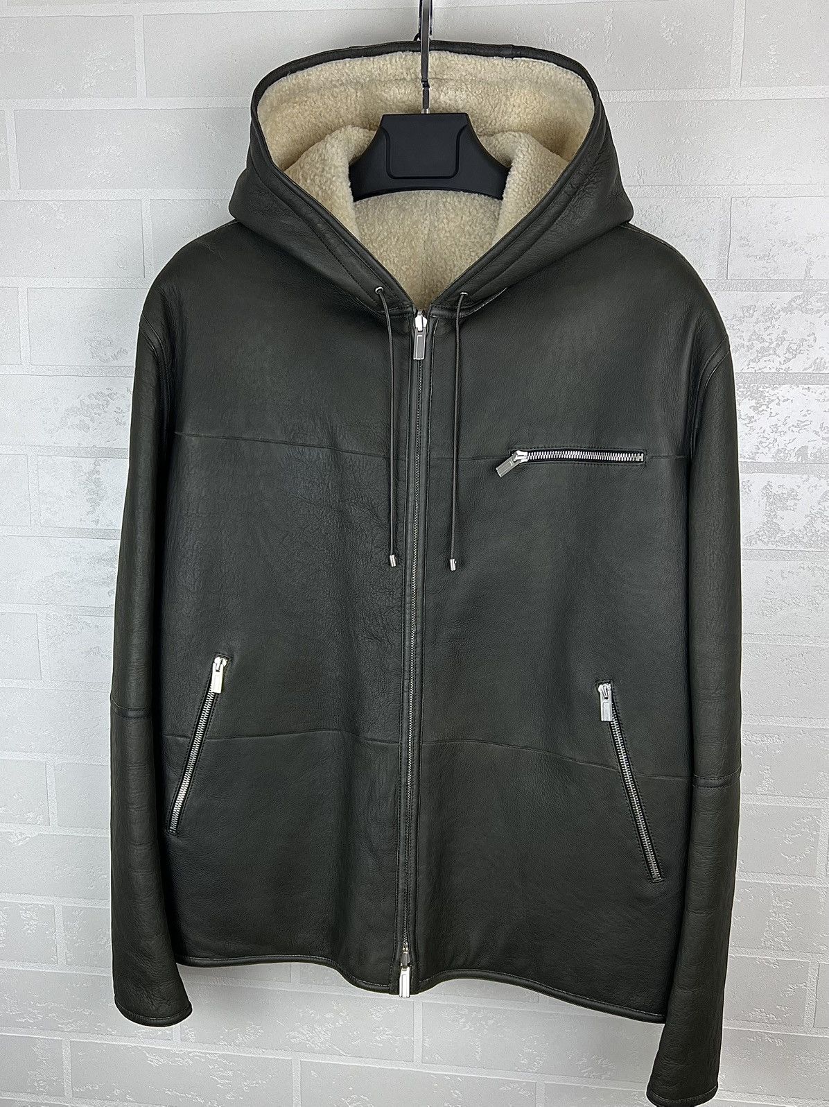 Hermes HERMES Jacket Leather Reversible Lambskin Sheepskin Men’s Size US XL / EU 56 / 4 - 5 Thumbnail