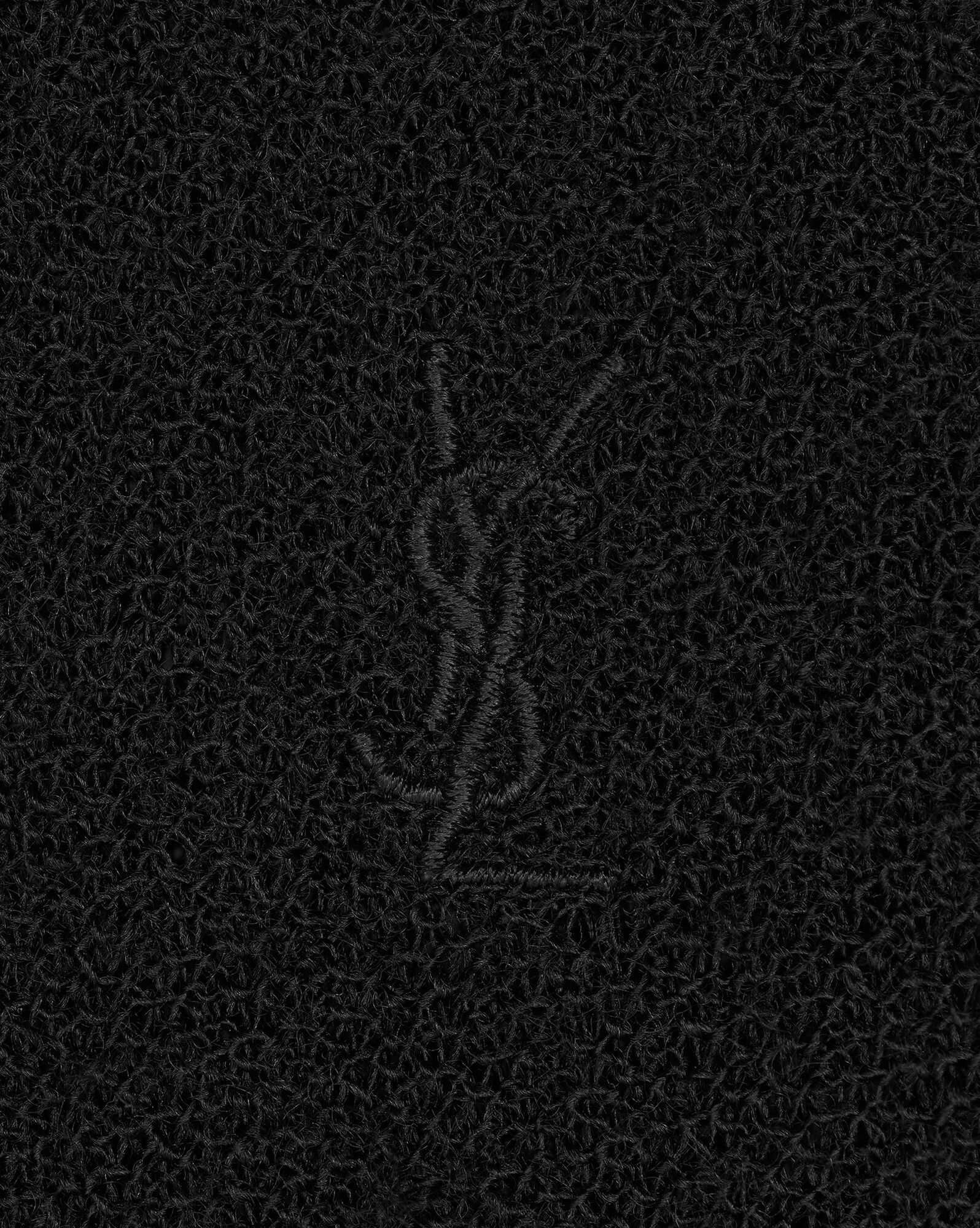 Saint Laurent Paris o1bcso1str0924 Cassandre Top in Wool in Black Size US M / EU 48-50 / 2 - 4 Thumbnail