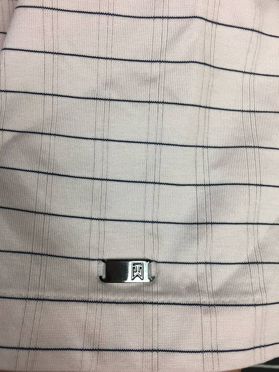 Nike × Tiger Woods Vtg Nike Tiger Woods Collection Striped Golf FITDRY Polo Tee Size US XL / EU 56 / 4 - 4 Thumbnail