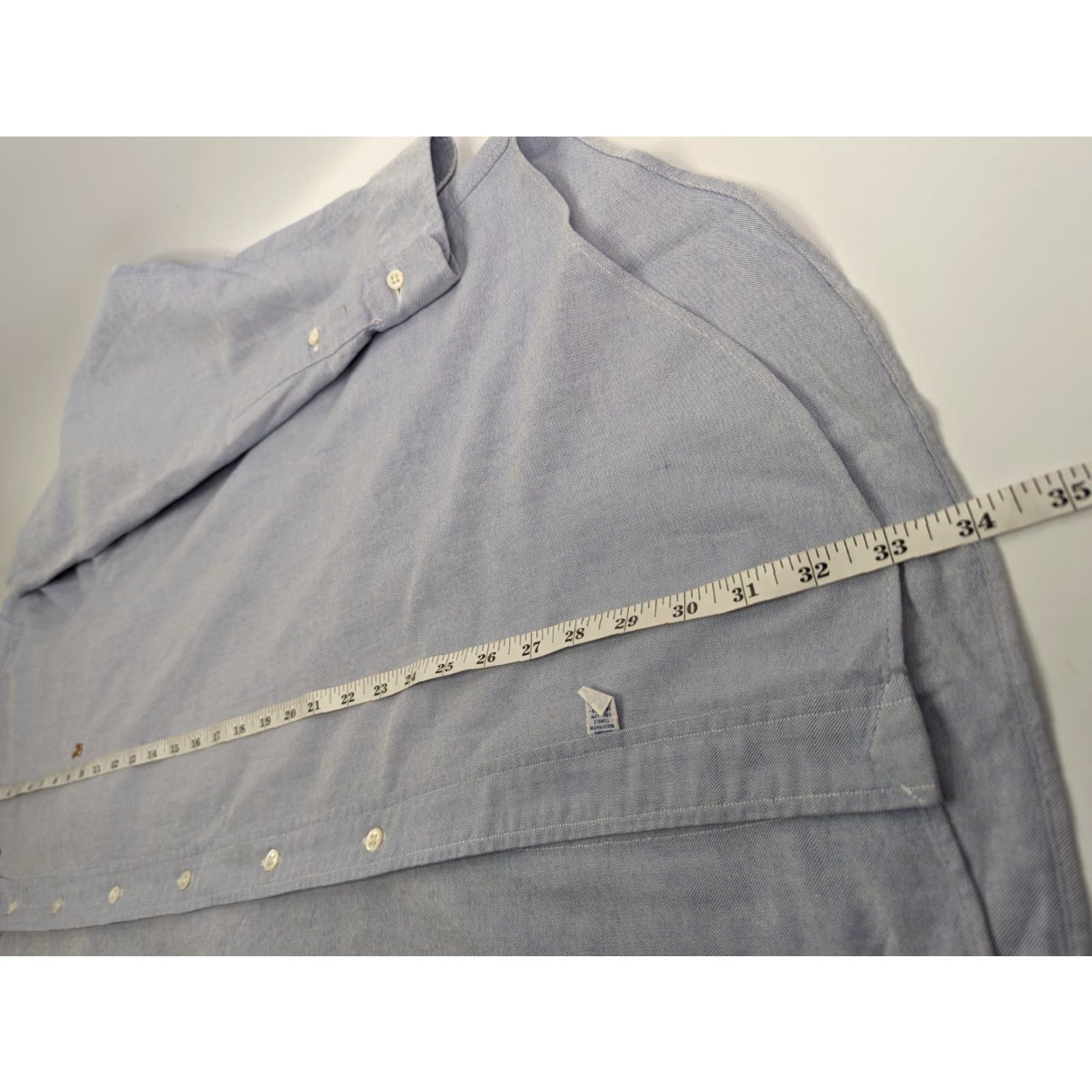 Ralph Lauren Ralph Lauren Shirt Men's 17-35 Button-Down Light Blue Chambray Long Sleeve Button-Up Collared cotton Classic Preppy Logo Embroidered Size US XL / EU 56 / 4 - 7 Thumbnail