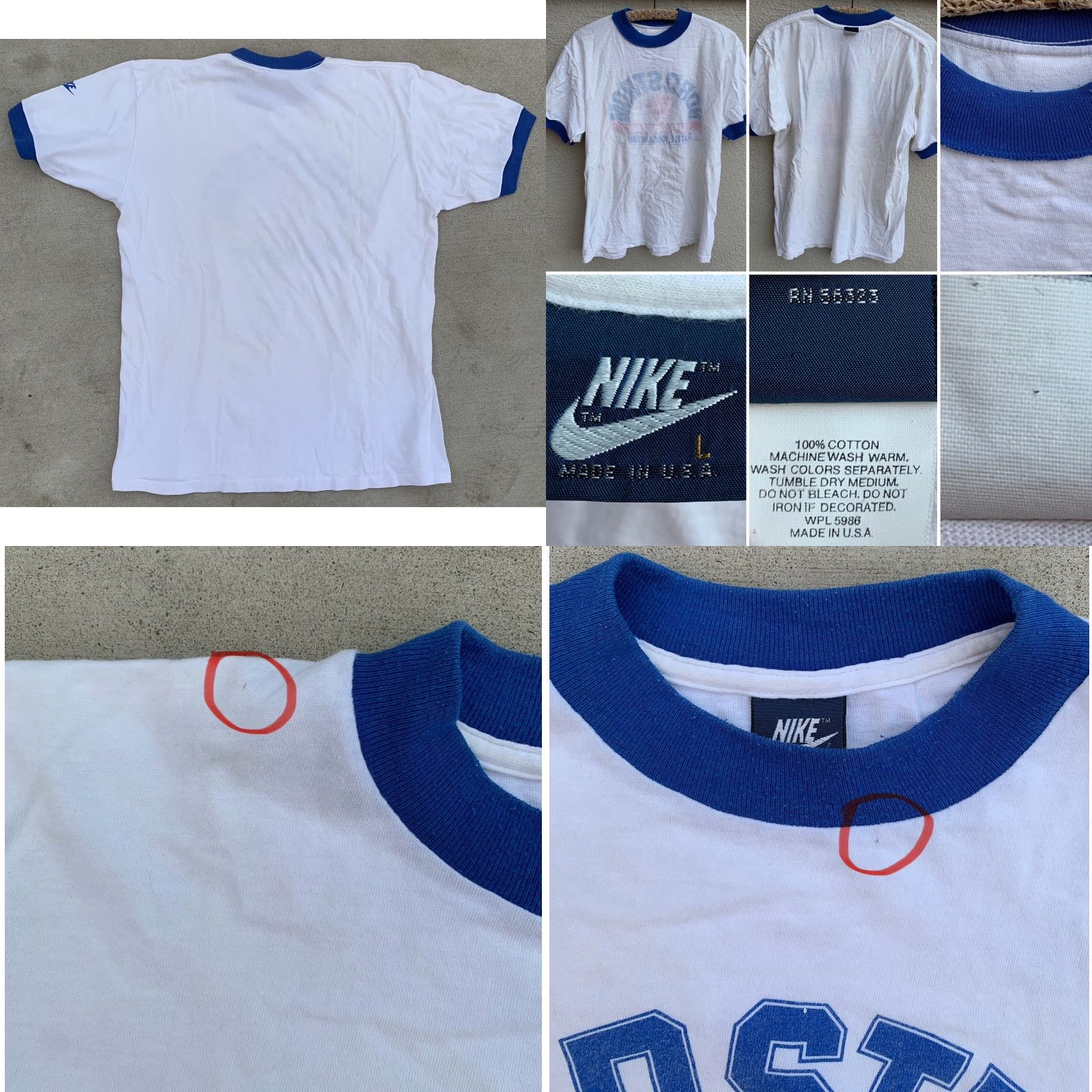 Nike VINTAGE Nike Nordstrom Beat The Bridge Run Seattle Ringer Tee T Shirt Size L Size US L / EU 52-54 / 3 - 10 Thumbnail