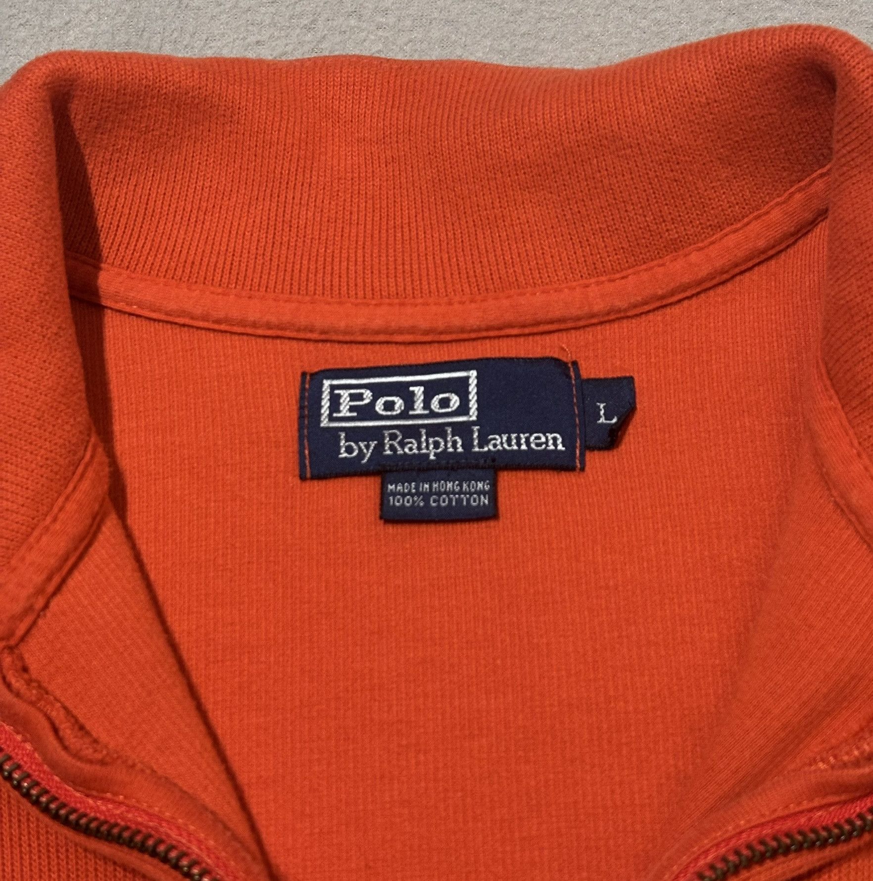 Polo Ralph Lauren Polo Ralph Lauren 1/4 zip sweatshirt orange large Size US L / EU 52-54 / 3 - 16 Thumbnail