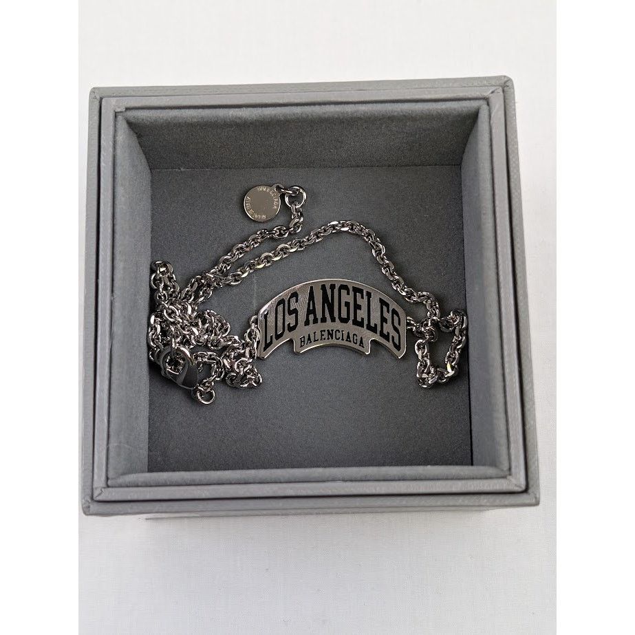 Balenciaga o1rshd1 Q:2 / Size: OS / Los Angeles Necklace in Silver Size ONE SIZE - 17 Thumbnail