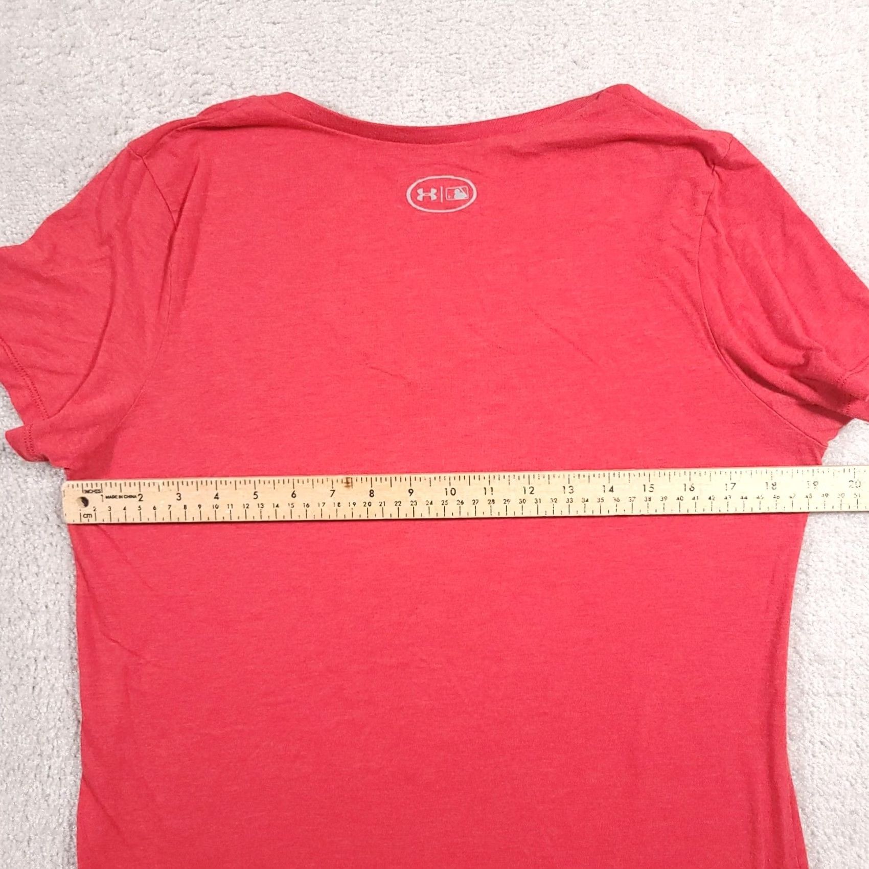 Under Armour Under Armour STL Cardinals Loose Fit Shirt Womens L Red Heatgear V Neck MLB Shirt Size L / US 10 / IT 46 - 7 Thumbnail