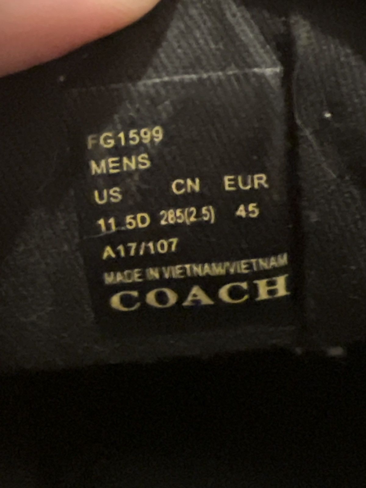 Coach Coach Carter Runner Black Size US 11.5 / EU 44-45 - 6 Thumbnail