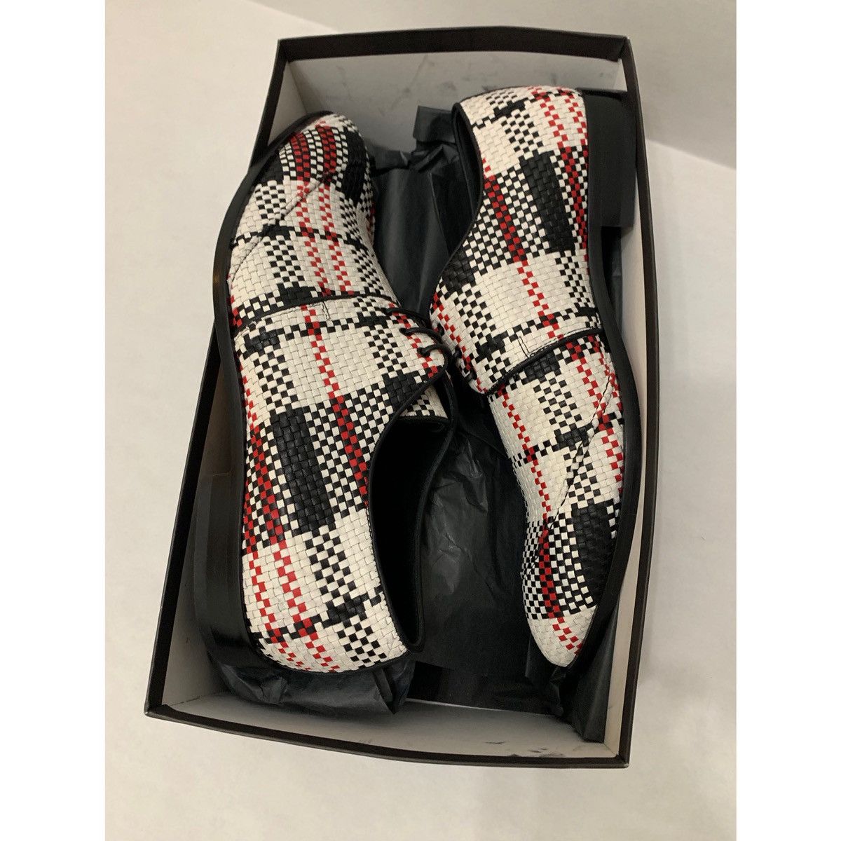 Helmut Lang HELMUT LANG WOVEN OXFORD LEATHER SHOES Size US 10 / EU 43 - 2 Thumbnail