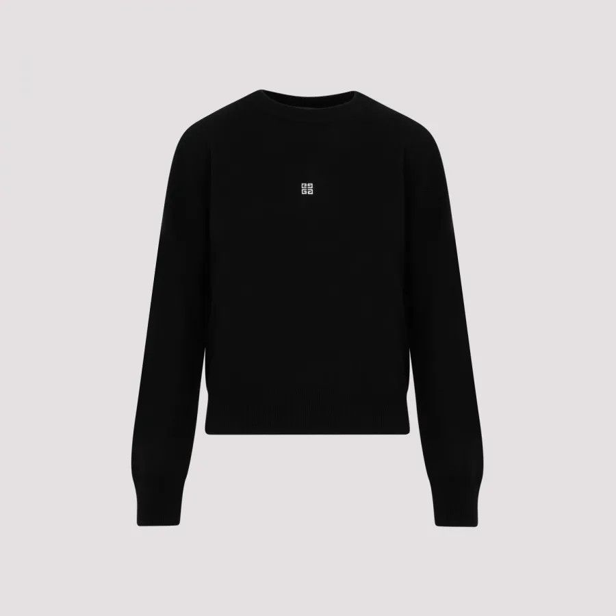 Givenchy o1srvl11e0725 Logo Basic Round Neck Sweatshirt in Black Size XS / US 0-2 / IT 36-38 - 1 Thumbnail