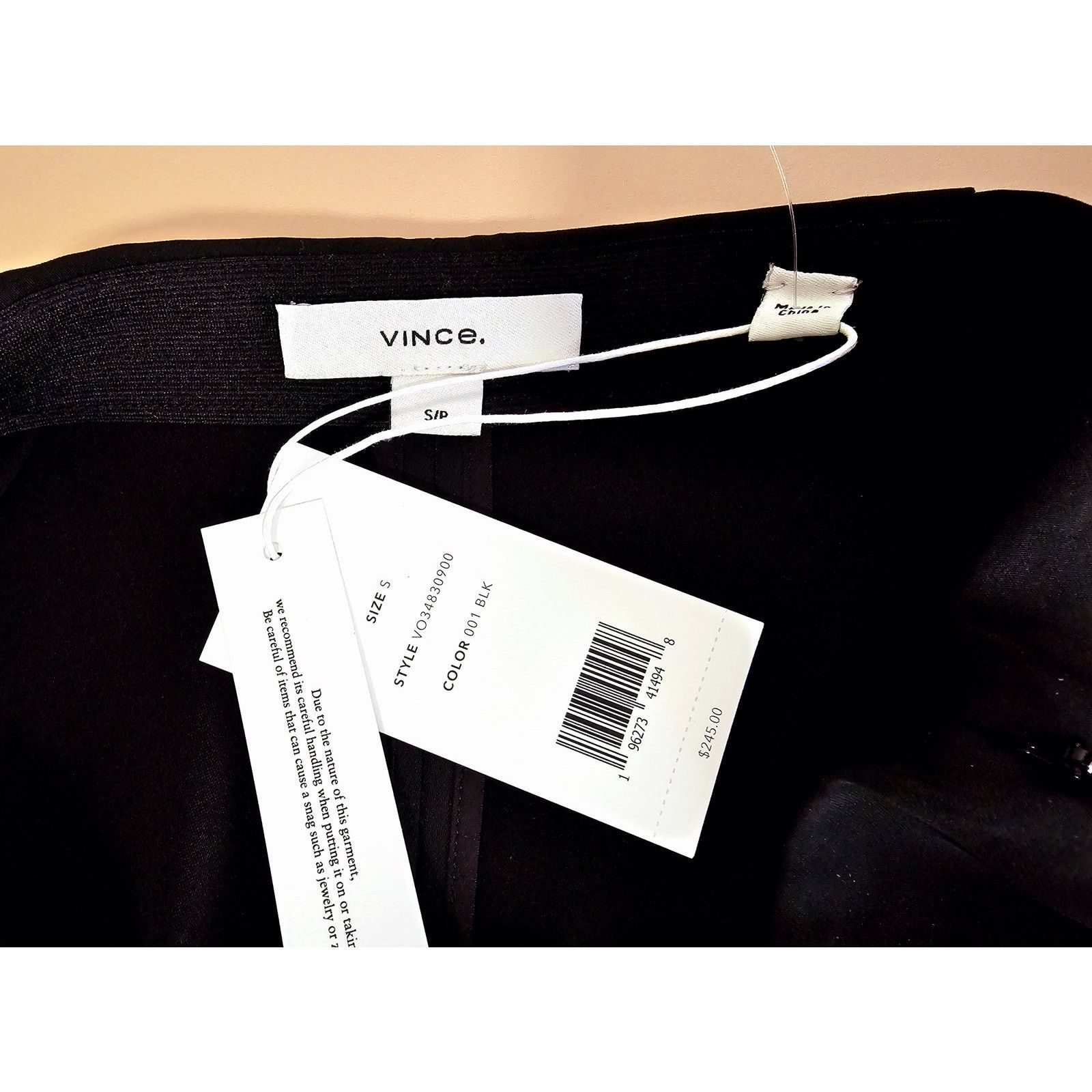 Vince NWT VINCE Black Pencil Knee Length Skirt S/P Small $245 Size 27" / US 4 / IT 40 - 7 Thumbnail