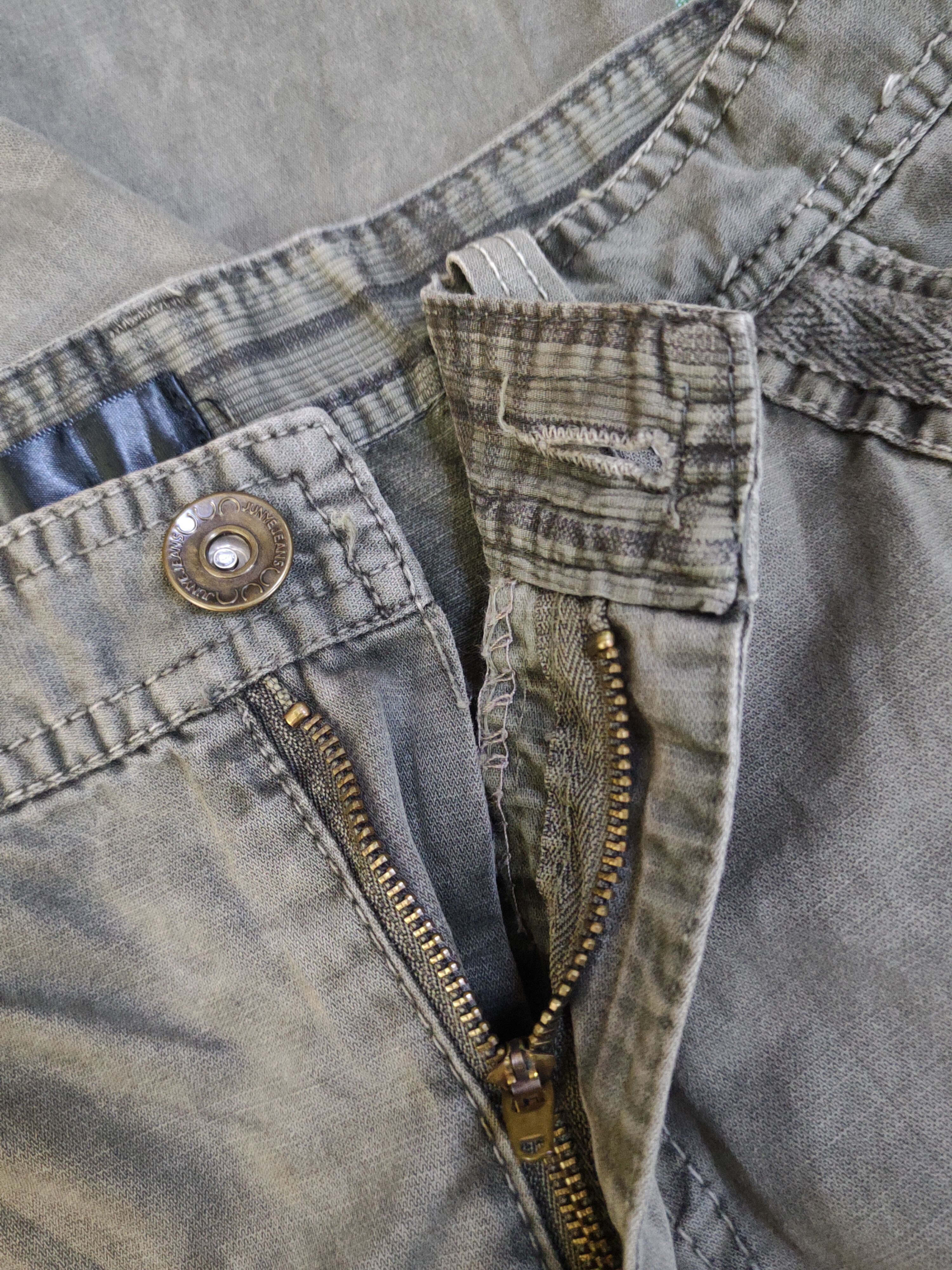 Japanese Brand DL Junye Olive Faded Multipocket Tactical Cargo Pants #S2439 Size US 30 / EU 46 - 15 Thumbnail