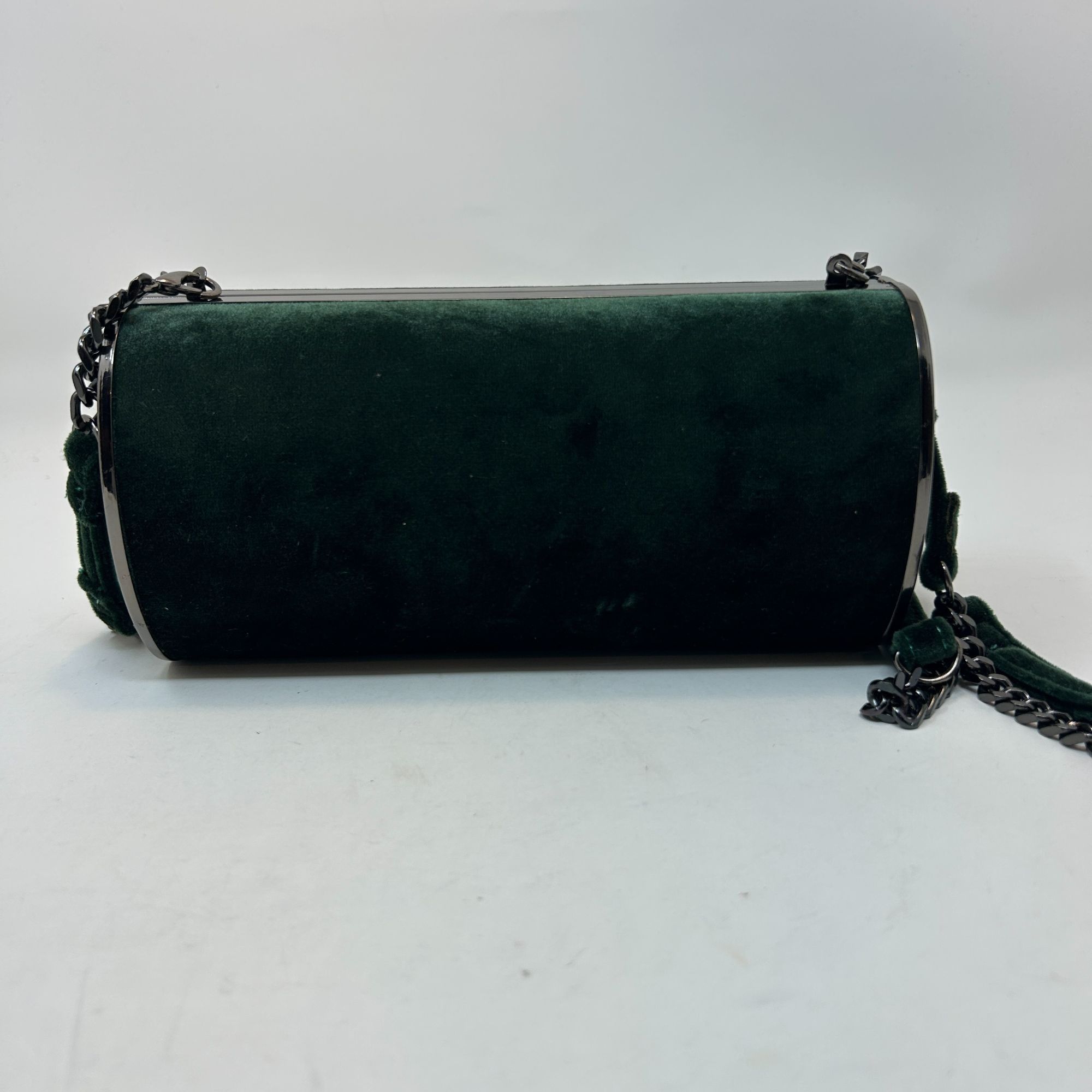 Topshop Topshop Velvet Cylinder Evening Bag Crossbody Tube Clutch w/ Size ONE SIZE - 6 Thumbnail