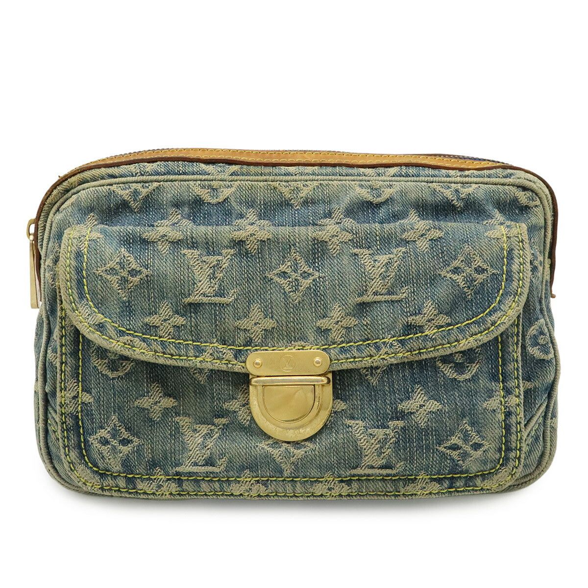 Louis Vuitton Louis Vuitton Louis Vuitton Monogram Denim 2way Waist Bag Textile Belt Bag M95347 DUTY FREE for USA Size ONE SIZE - 1 Thumbnail