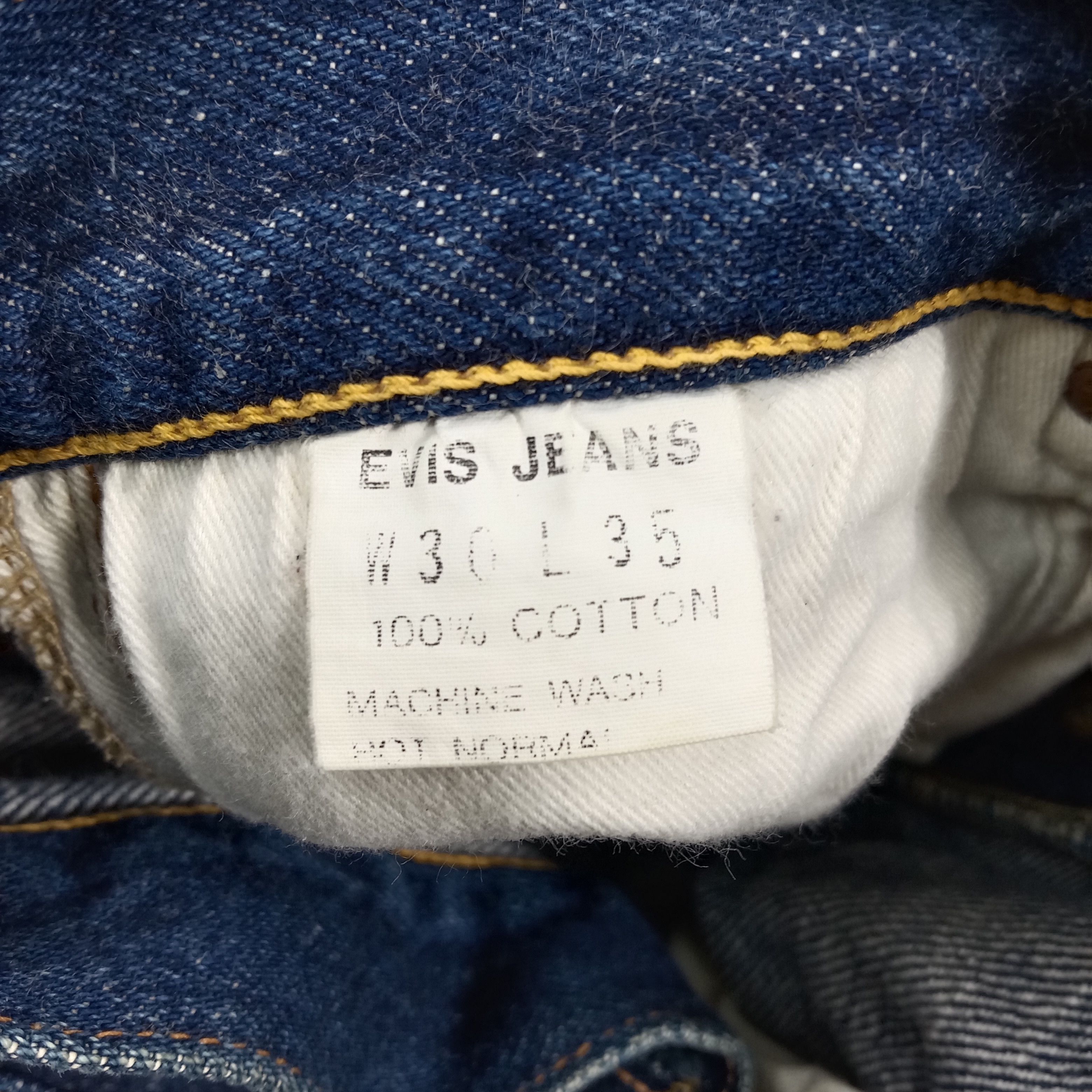 Evisu Evis Jeans Selvedge Daicock Custom Denim Jeans C280N24 Size 25" / US 0 / IT 36 - 15 Thumbnail