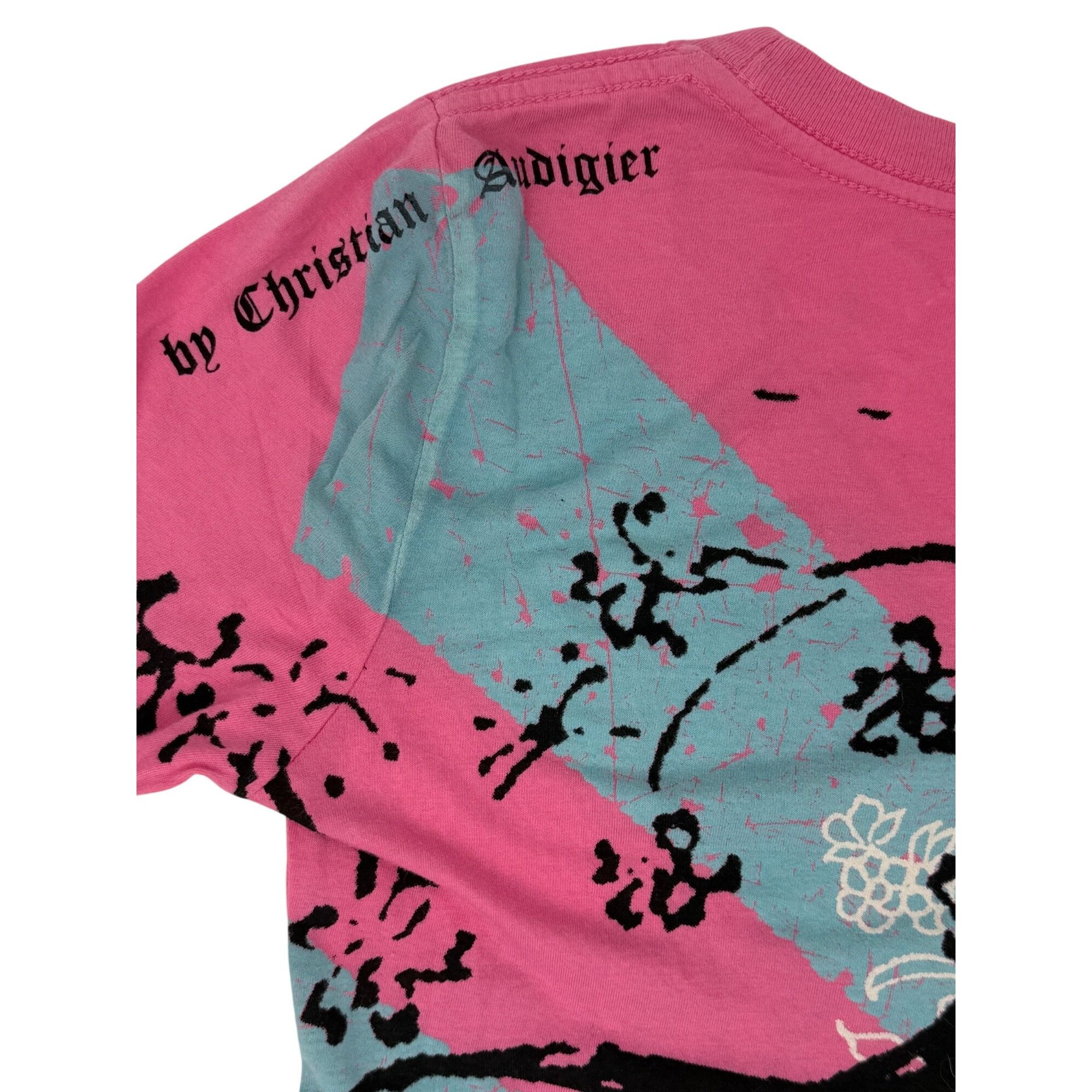 Christian Audigier NWT Ltd Ed Crystal Rock Christian Audigier Pink Rhinestone D Size XS / US 0-2 / IT 36-38 - 7 Thumbnail