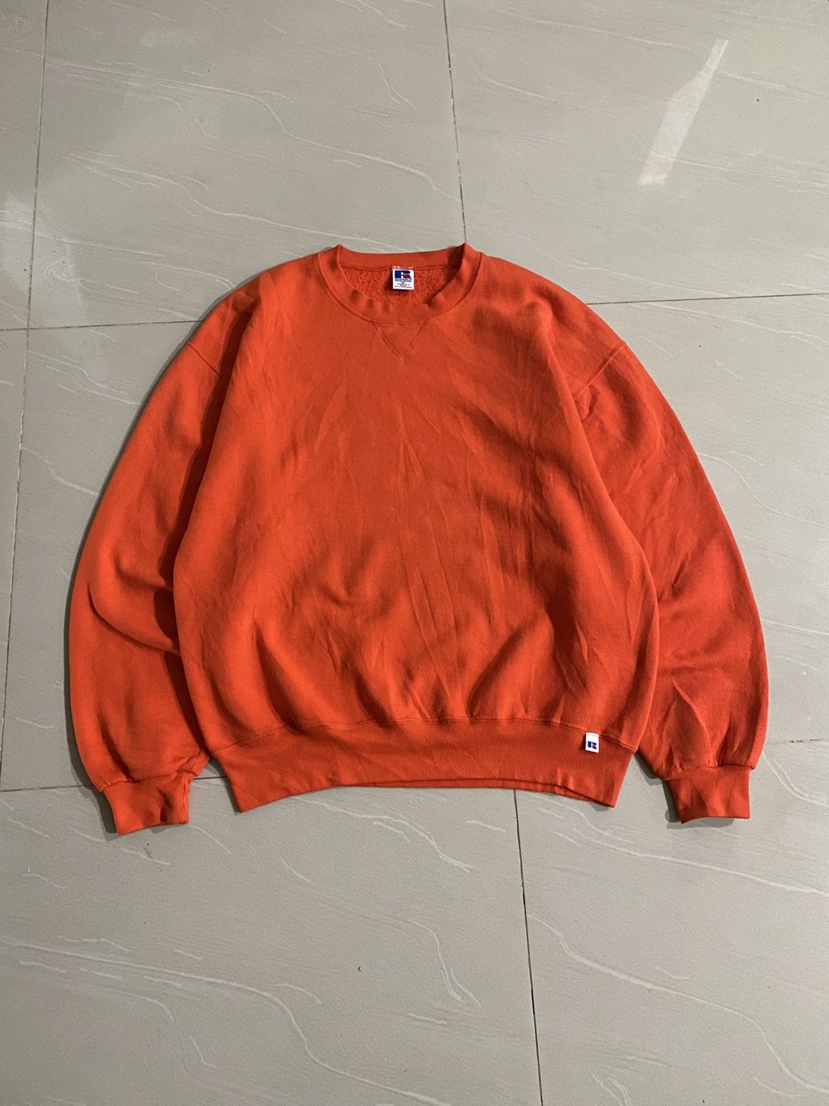 Russell Athletic Vintage 90s Russell Athletic Orange Sweatshirt Size US XL / EU 56 / 4 - 1 Thumbnail