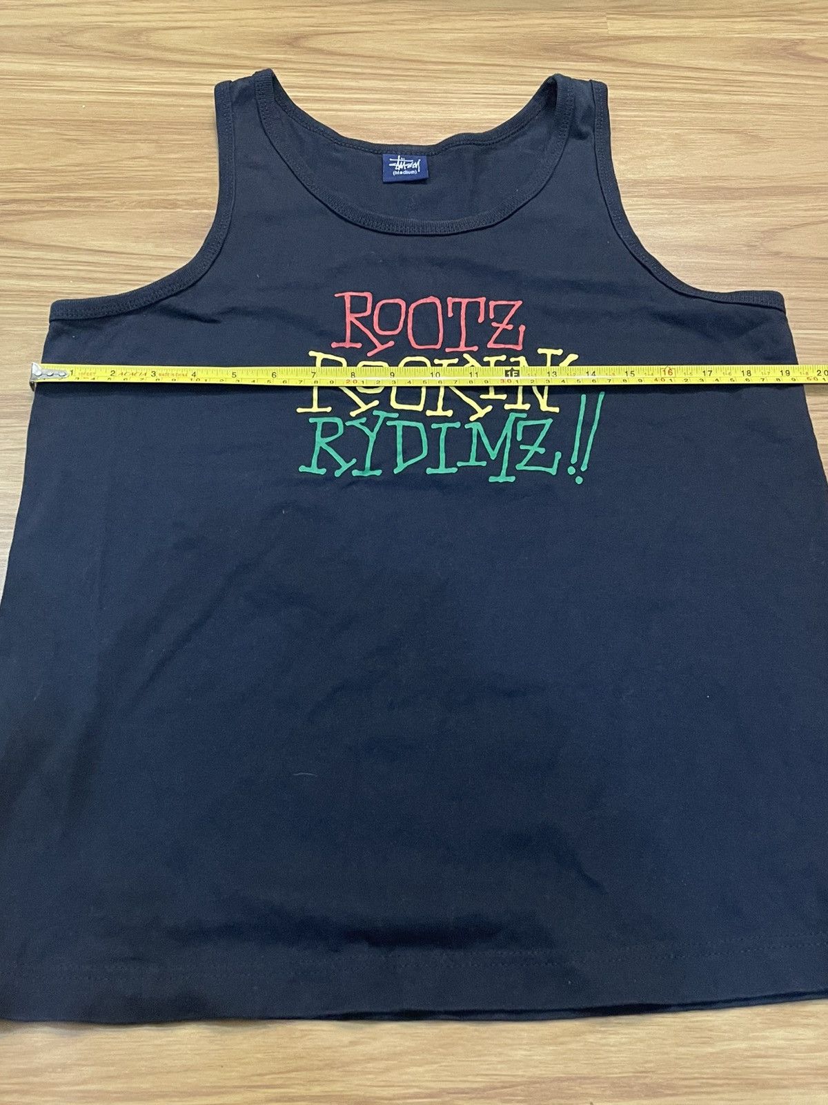 Stussy × Vintage Vintage Stussy ROOTZ ROCKIN® RYDIMZ !! Tank Top Size US M / EU 48-50 / 2 - 9 Thumbnail