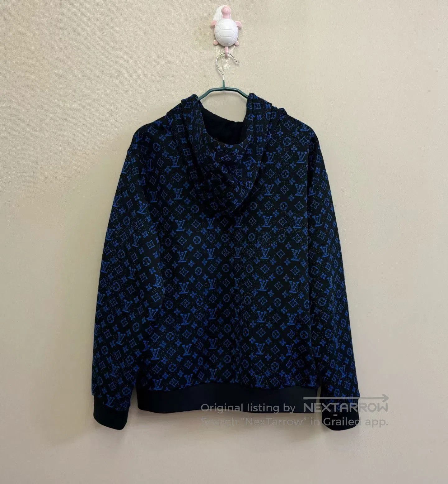 Louis Vuitton Louis Vuitton Blue Full Logo Zip-up Jacket| Size US XXL / EU 58 / 5 - 4 Thumbnail