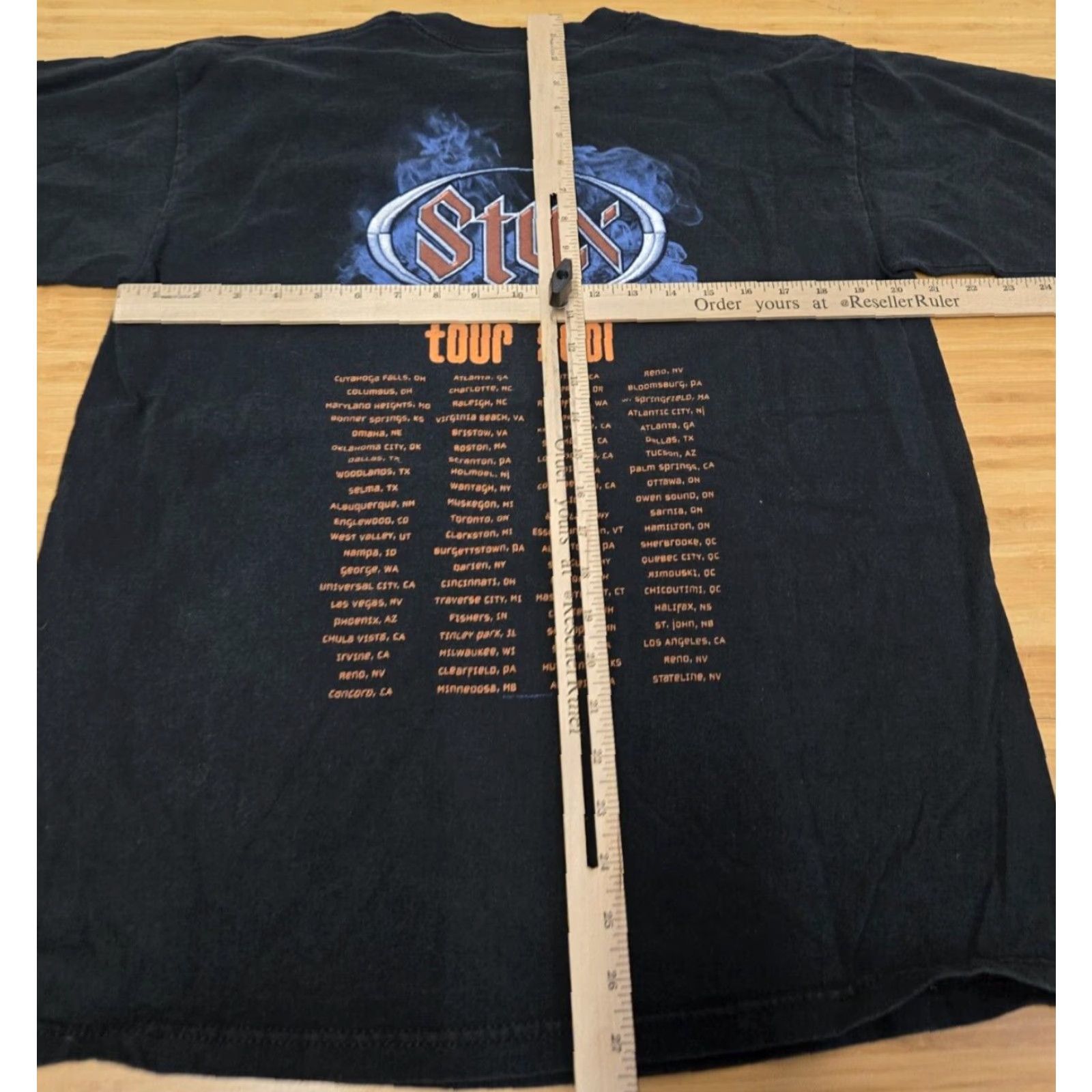 Vintage VINTAGE Styx Tour T-Shirt Black Cotton Crew Neck Short Sleeve Mens L Graphic Print 2000s Y2K Size US L / EU 52-54 / 3 - 7 Thumbnail