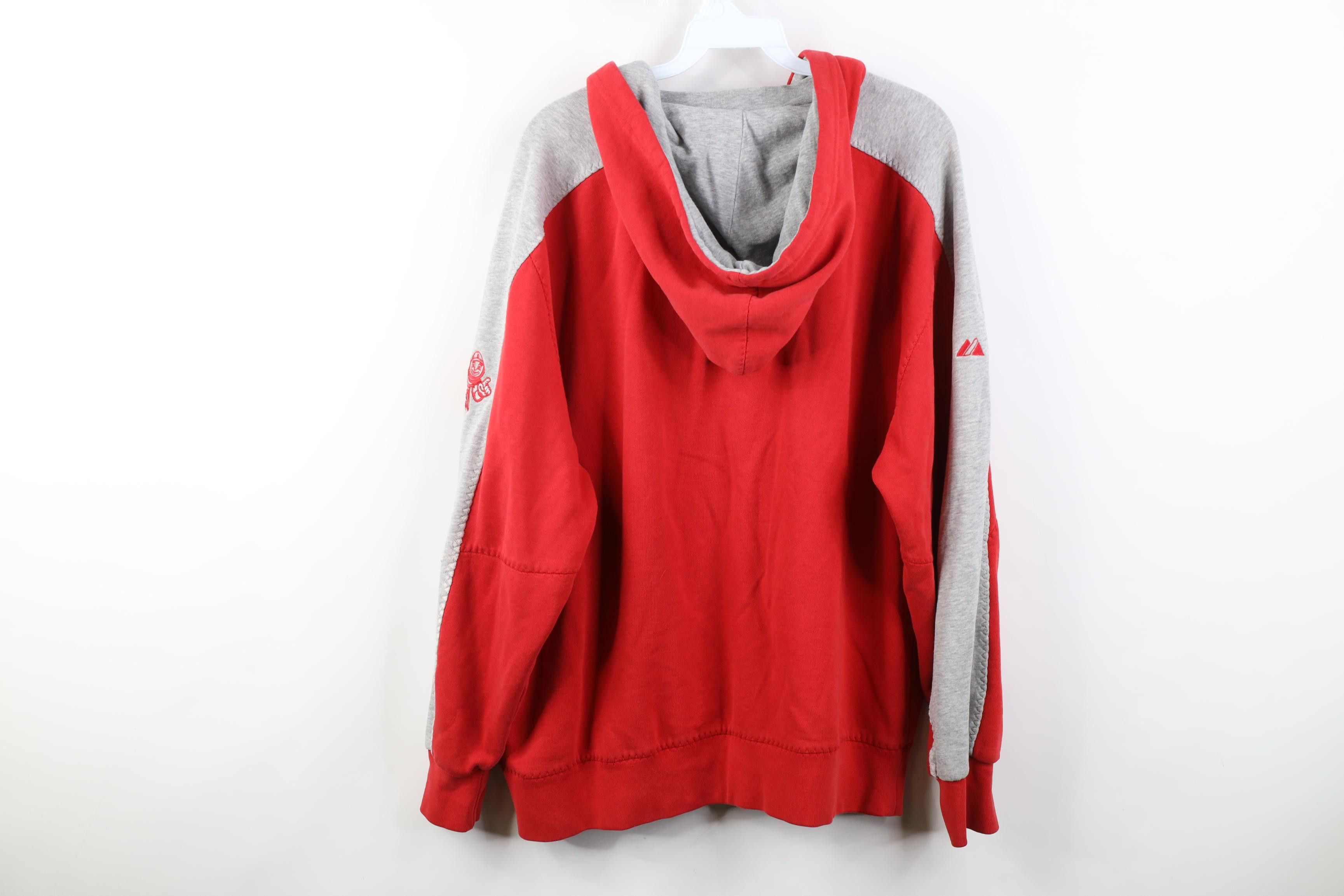 Majestic Vintage Majestic Ohio State University After Hood Hoodie Red Size US XL / EU 56 / 4 - 15 Thumbnail