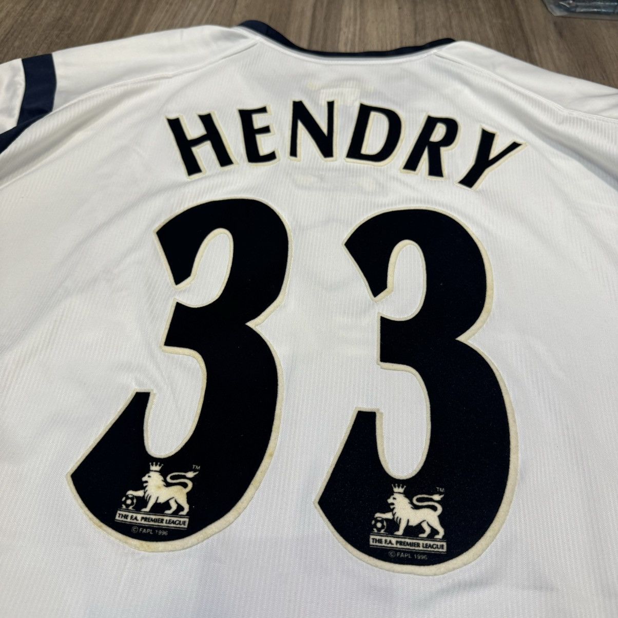 Reebok Bolton 02/03 home shirt #33 Hendry Size US XL / EU 56 / 4 - 5 Thumbnail