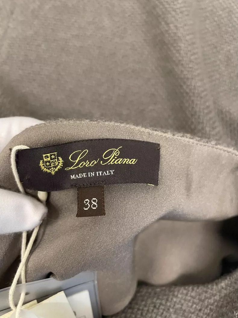 Loro Piana LORO PIANA Dark beige cashmere short sleeve dress Size S / US 4 / IT 40 - 3 Thumbnail