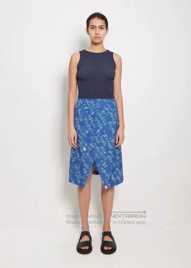 Blue Blue Japan blue blue japan marble print skirt. Size 23" - 7 Thumbnail