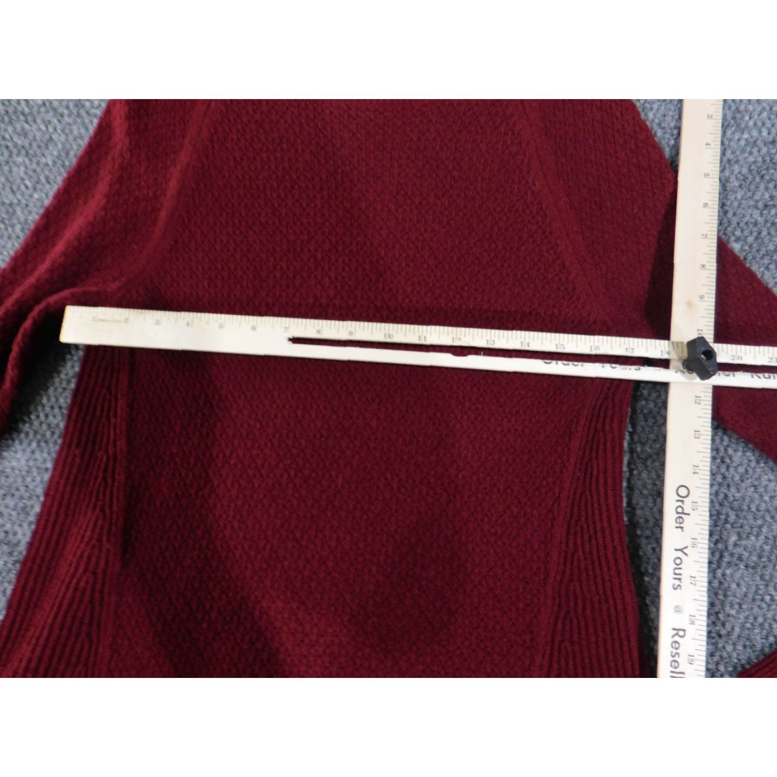 Loft LOFT Sweater Womens M Red Crew Neck Knit Long Sleeve Pullover Cotton Casual Size M / US 6-8 / IT 42-44 - 3 Thumbnail