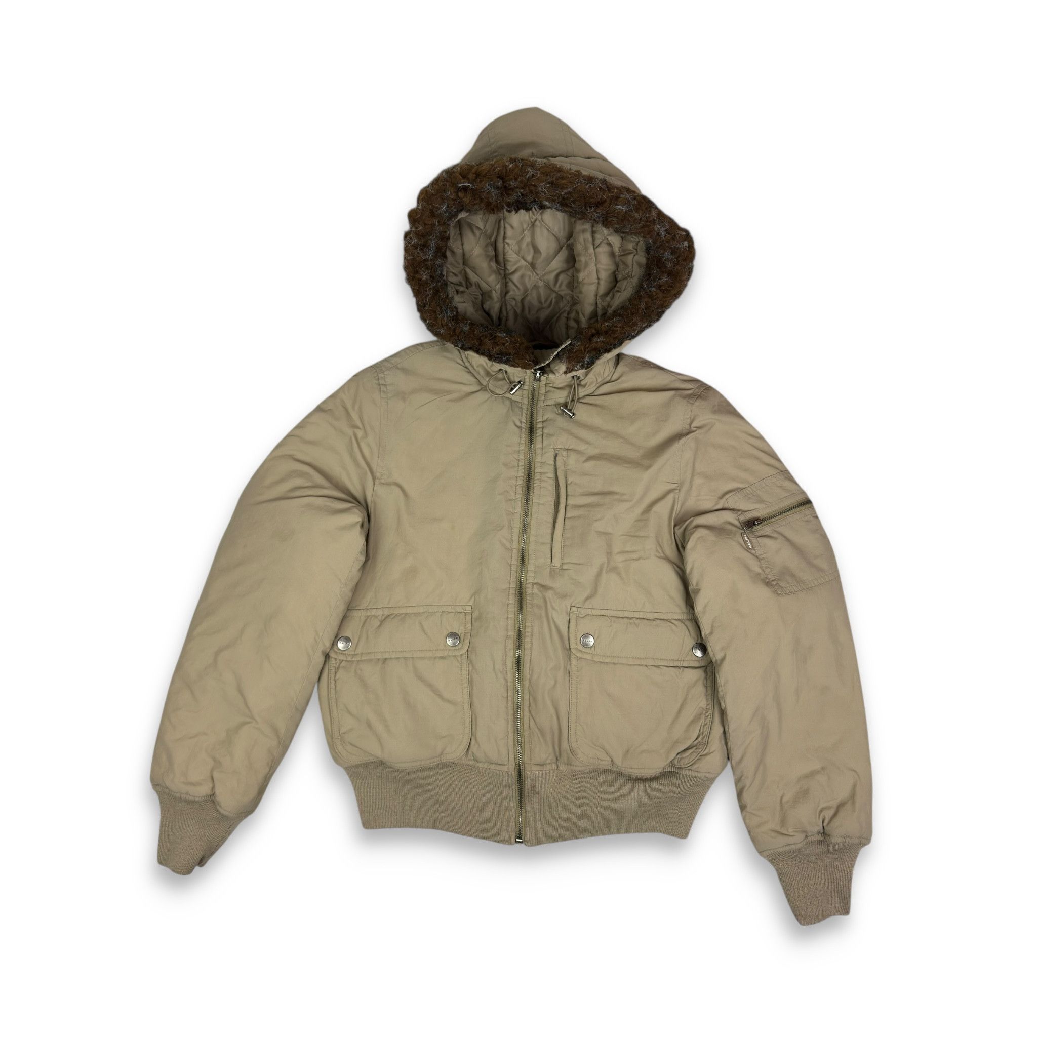 Ralph Lauren Ralph Lauren beige Long Sleeve Hooded Full Zip Jacket XS Size XS / US 0-2 / IT 36-38 - 1 Thumbnail