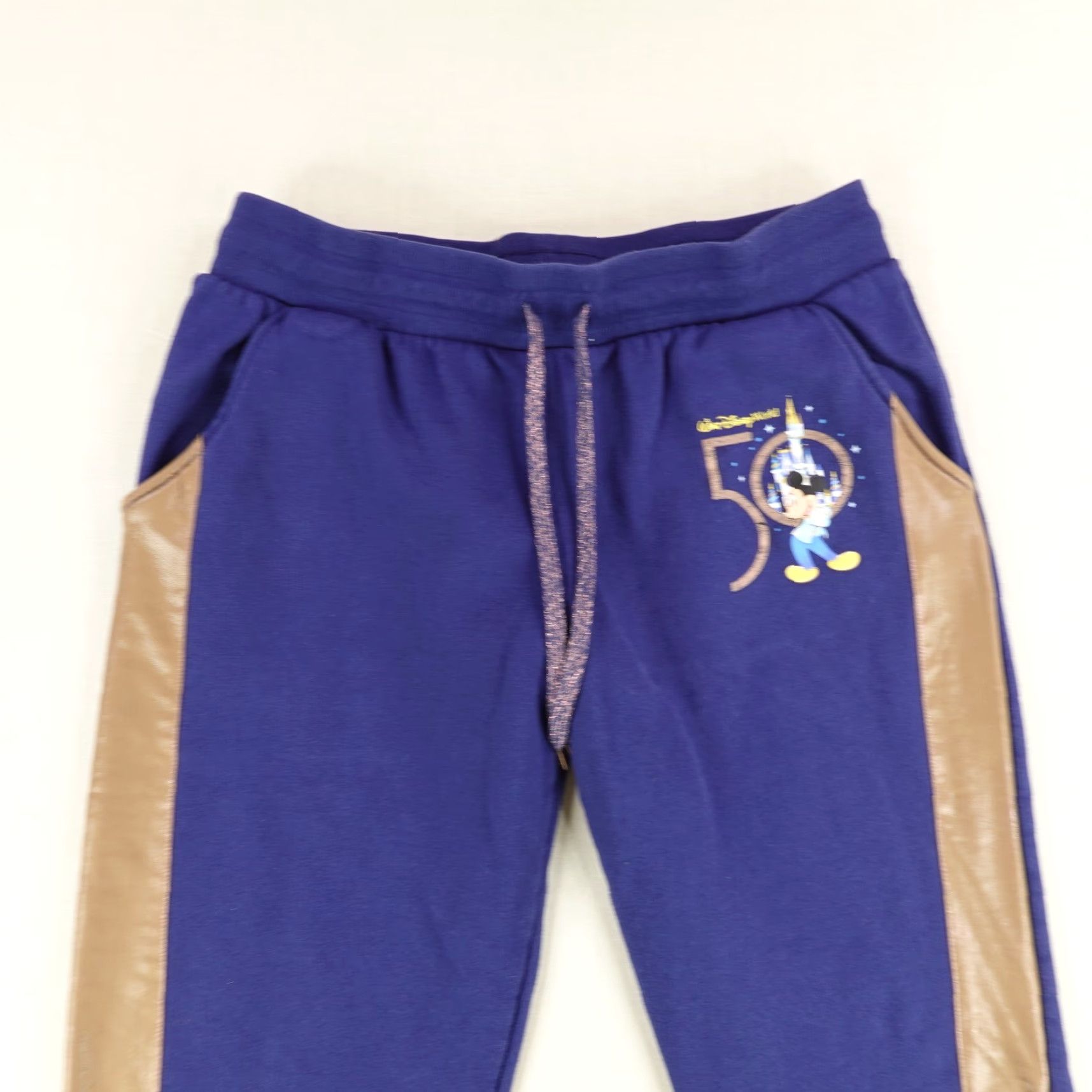 Disney Disney Pants Women Large Blue 50th Anniversary Sparkly Joggers Sweatpants Casual Vintage Logo Sweatpants Womens? Size 36" / US 14 / IT 50 - 2 Thumbnail