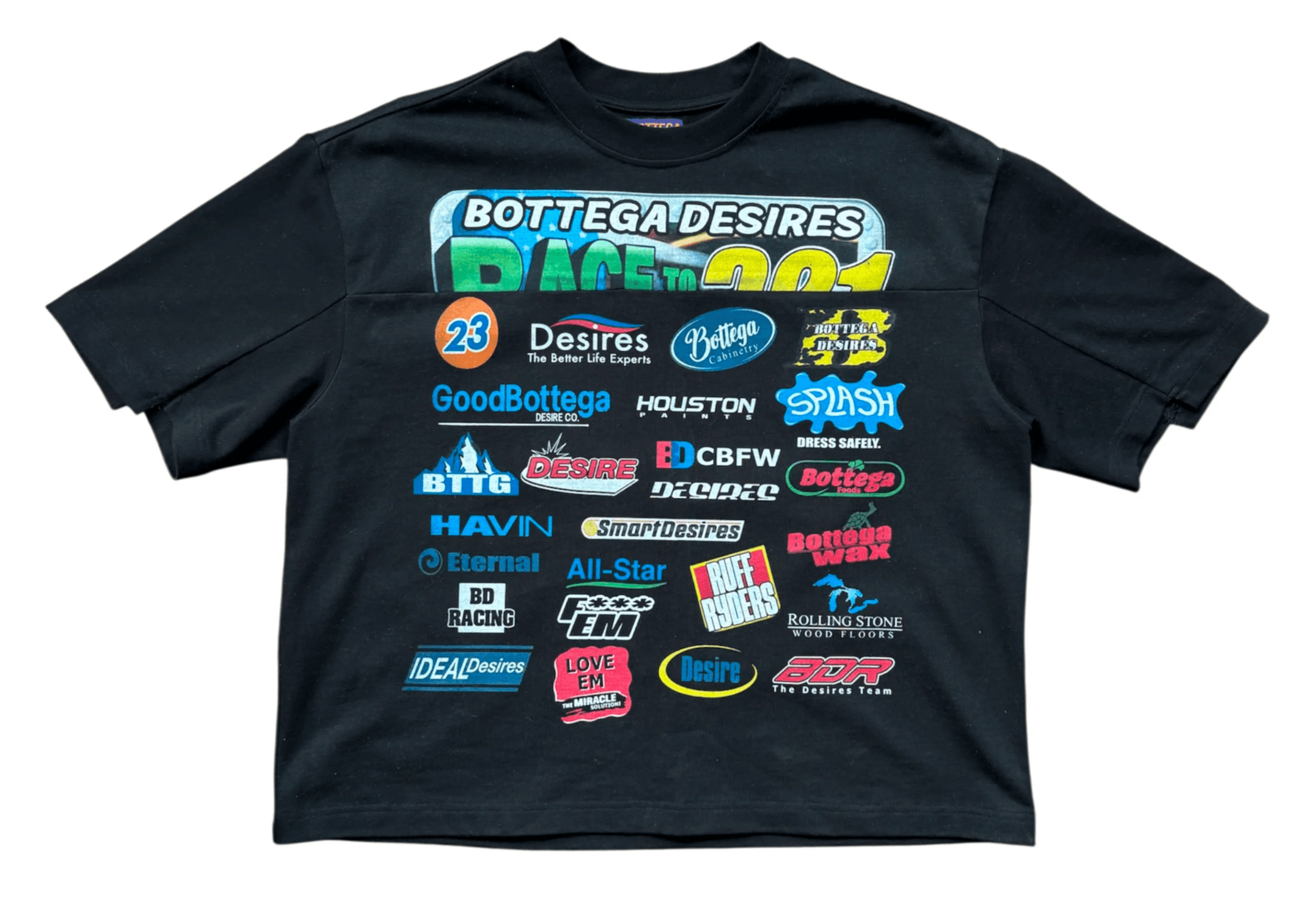 Bottega Desires Bottega Desires Black Race T-Shirt MEDIUM Size US M / EU 48-50 / 2 - 1 Thumbnail