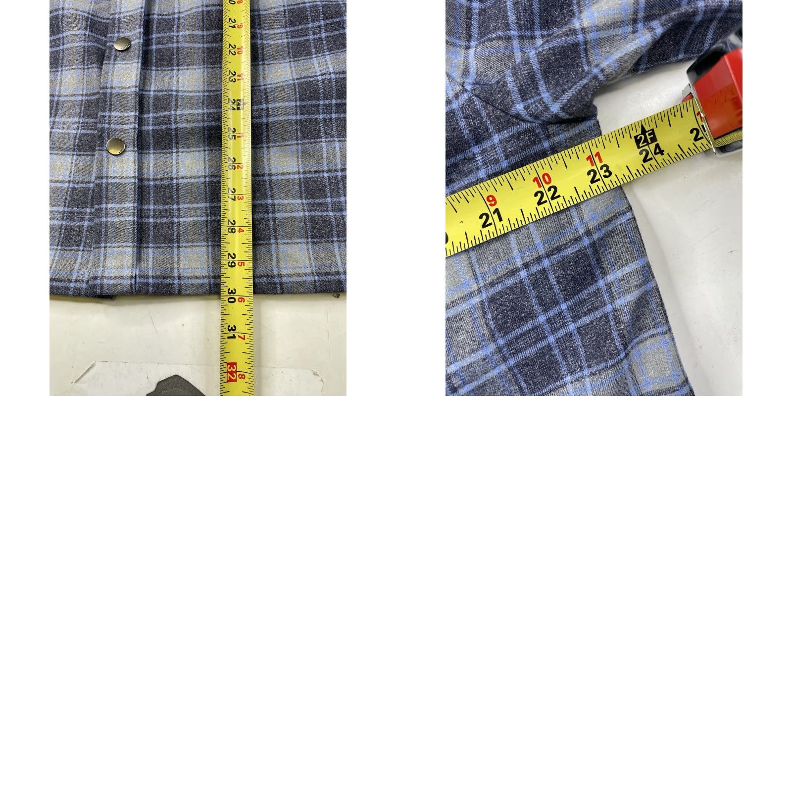 Vintage VINTAGE Schnees Bozeman Montana Shirt Mens Large Plaid Flannel Fleece Lined Snap Blue Size US L / EU 52-54 / 3 - 8 Thumbnail