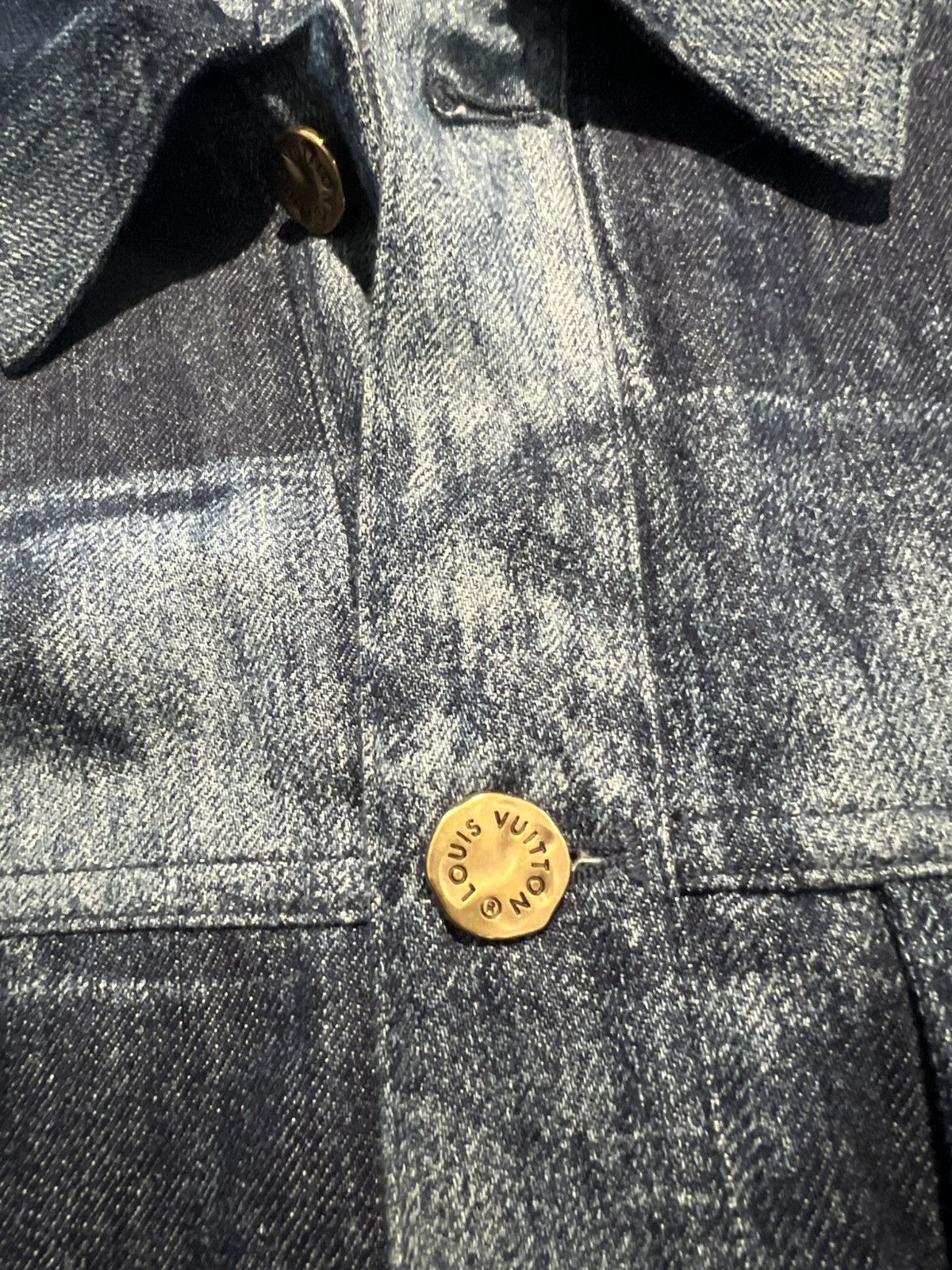 Louis Vuitton (Set price) Logo Checkered Damier Denim Shirts + Pant Size US S / EU 44-46 / 1 - 6 Thumbnail