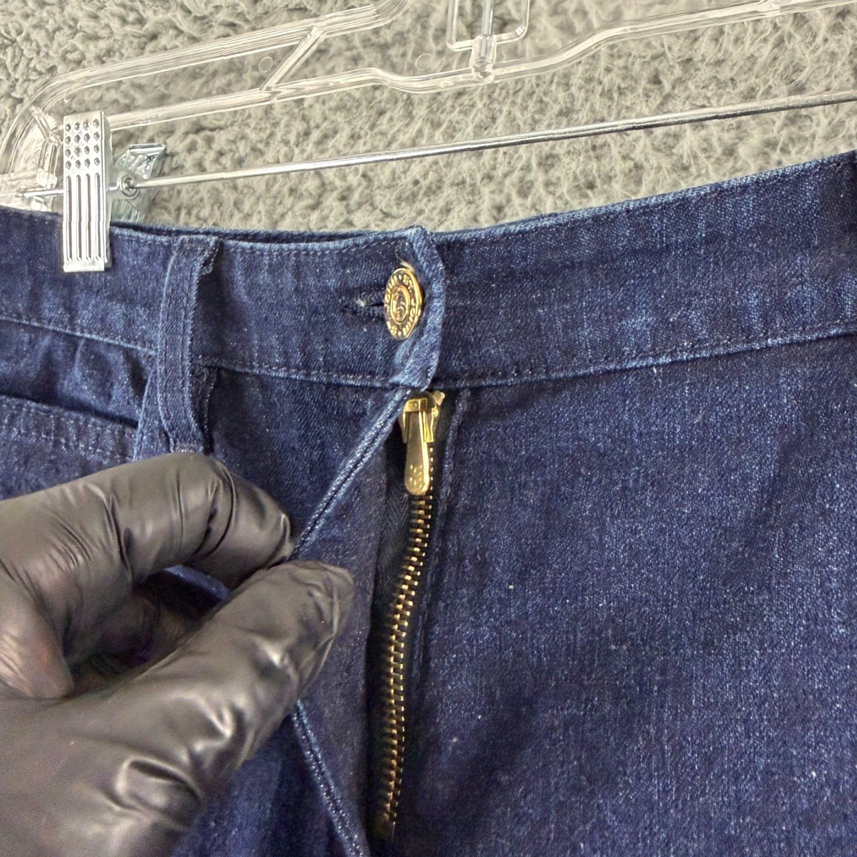 St. John VINTAGE St John Sport Denim Jeans Blue Jeans 4 Women High Rise Straight Leg 29in Inseam 27in Waist 5-Pocket Design Womens Size 27" / US 4 / IT 40 - 3 Thumbnail