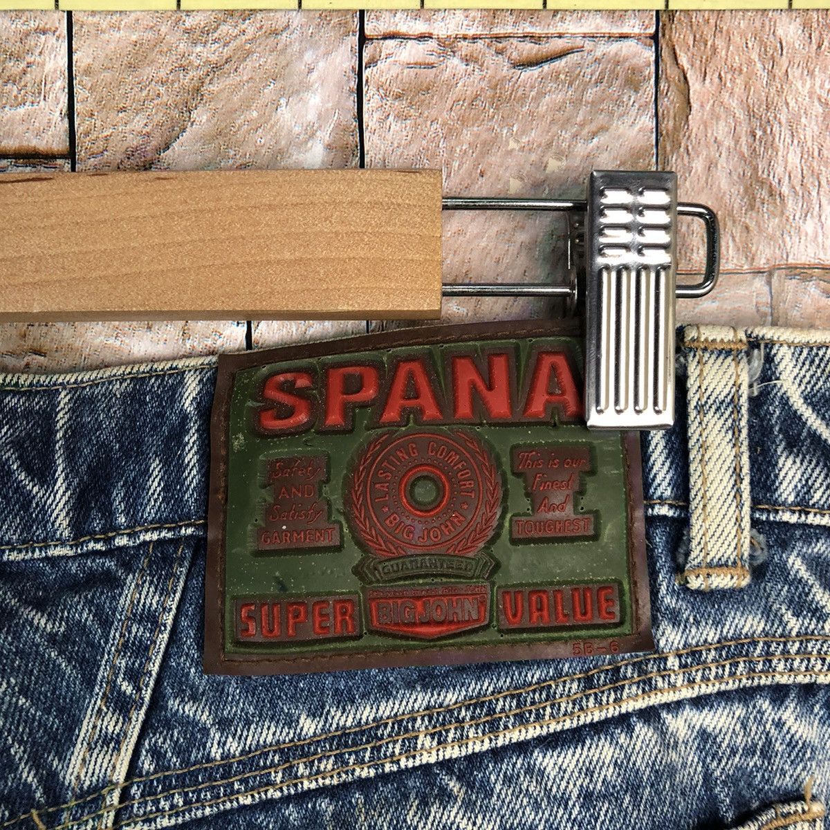 Big John Big John vintage Spana Blue Denim Pants #A1003 Size US 28 / EU 44 - 19 Thumbnail