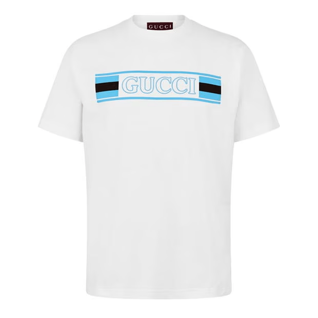 Gucci Web Box Logo T-Shirt Size US L / EU 52-54 / 3 - 1 Thumbnail