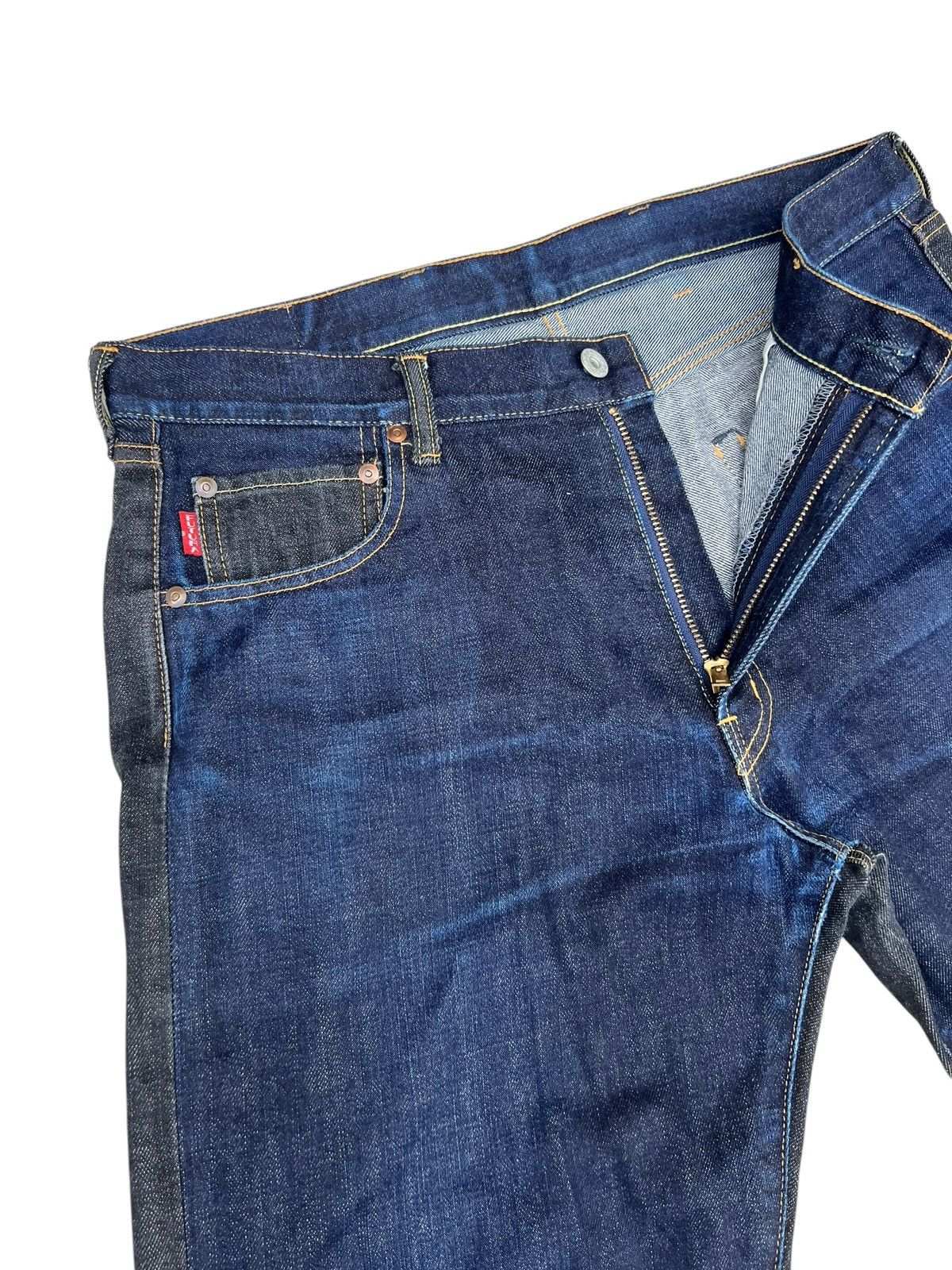 Futura Vintage FUTURA Japan 2 Tones Denim Distressed Jeans Size US 34 / EU 50 - 6 Thumbnail
