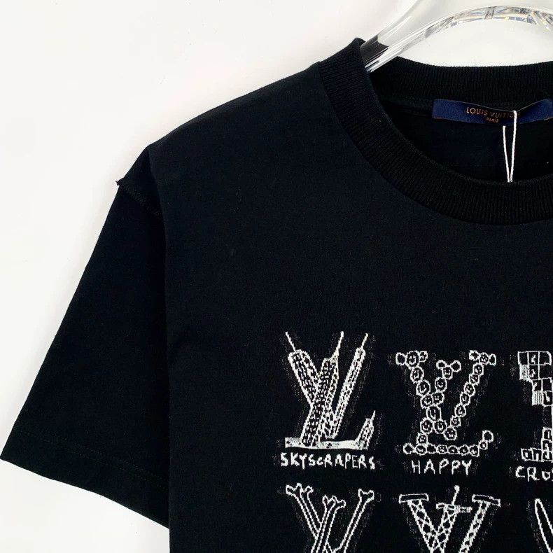 Louis Vuitton Louis Vuitton Black cotton crewneck T-shirt Size US XS / EU 42 / 0 - 3 Thumbnail