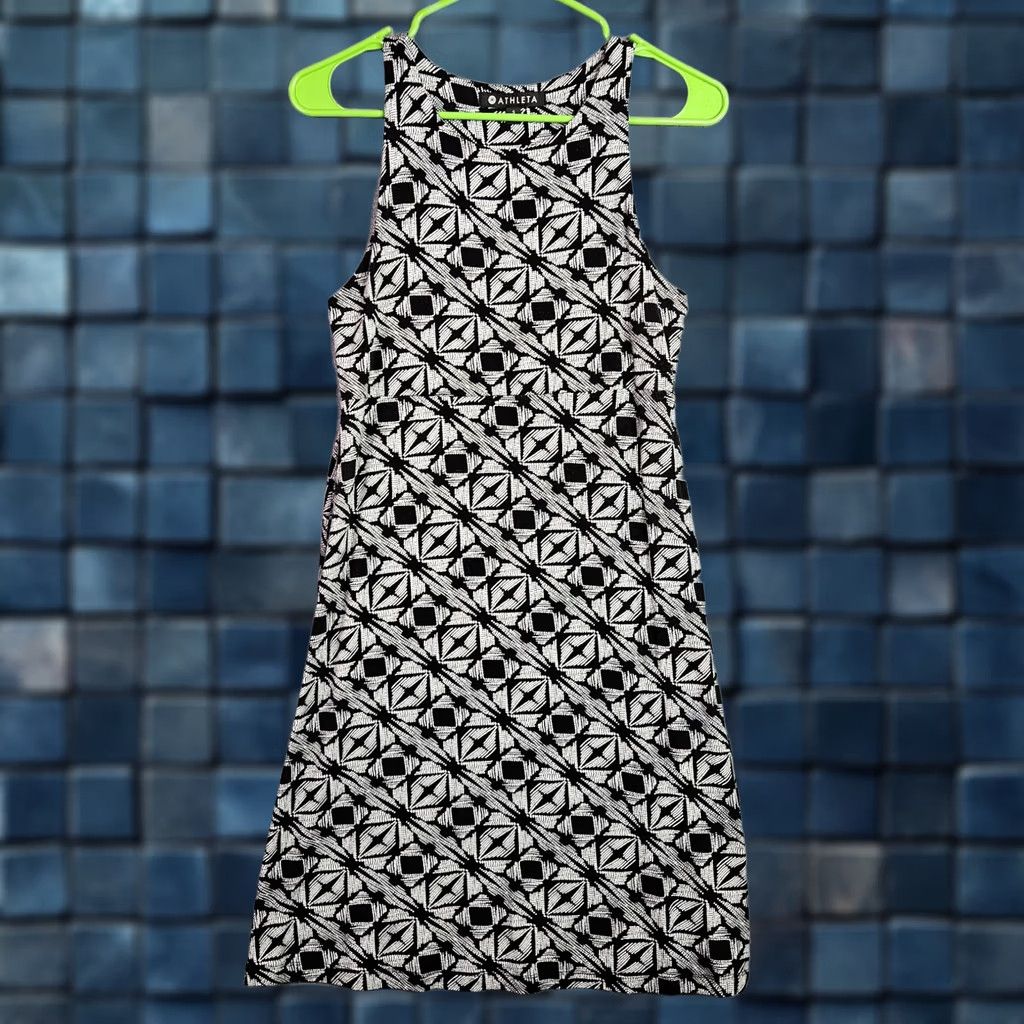 Athleta Athleta Dress Womens Small Multicolor Geometric Sleeveless Stretch Size S / US 4 / IT 40 - 1 Thumbnail
