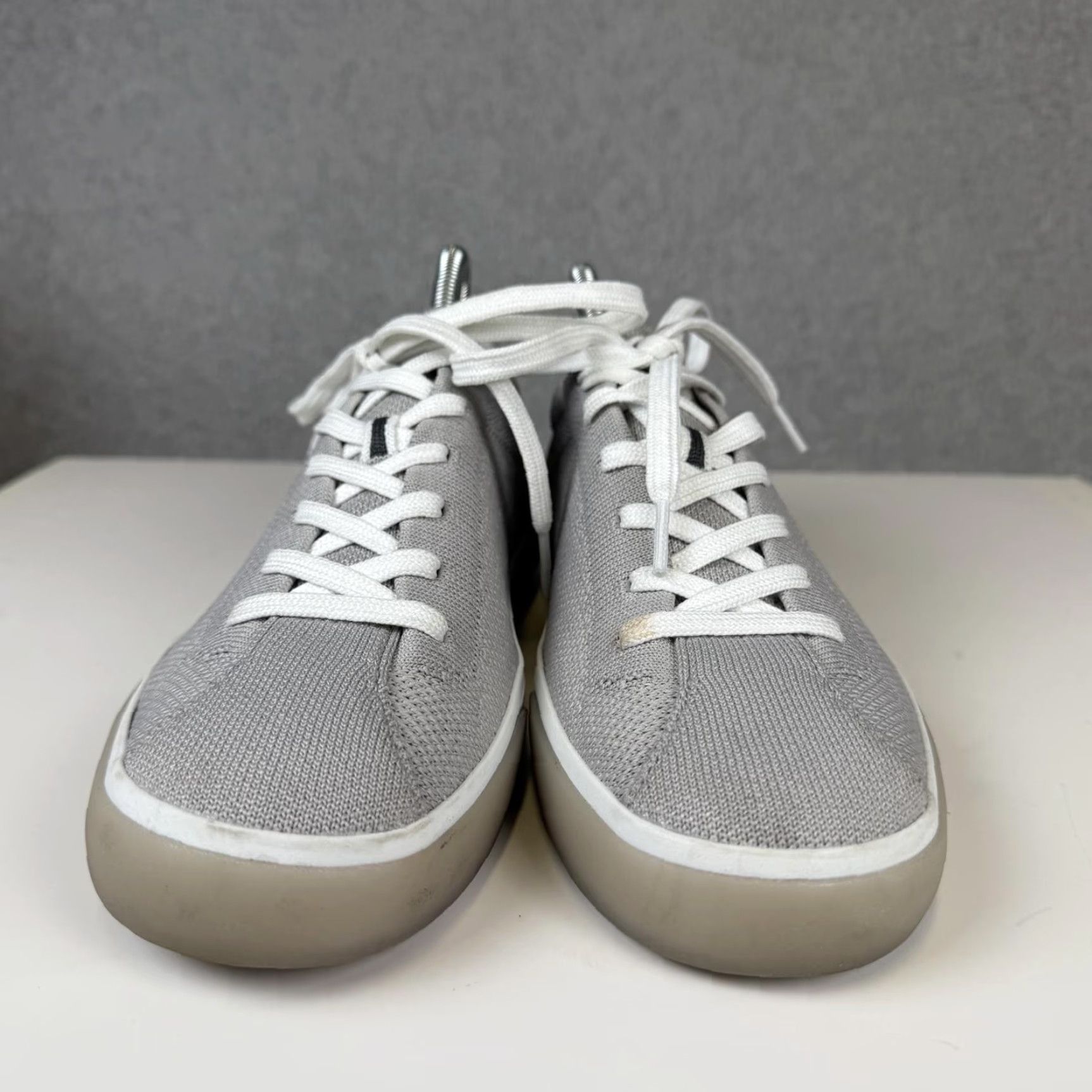 Vintage Rothys Shoes Womens 10 The Lace Up Sneakers Gray Knit Lace Up Low Top Comfort Sneakers Women's 10 Gray Athletic Sneaker Size L / US 10 / IT 46 - 2 Thumbnail